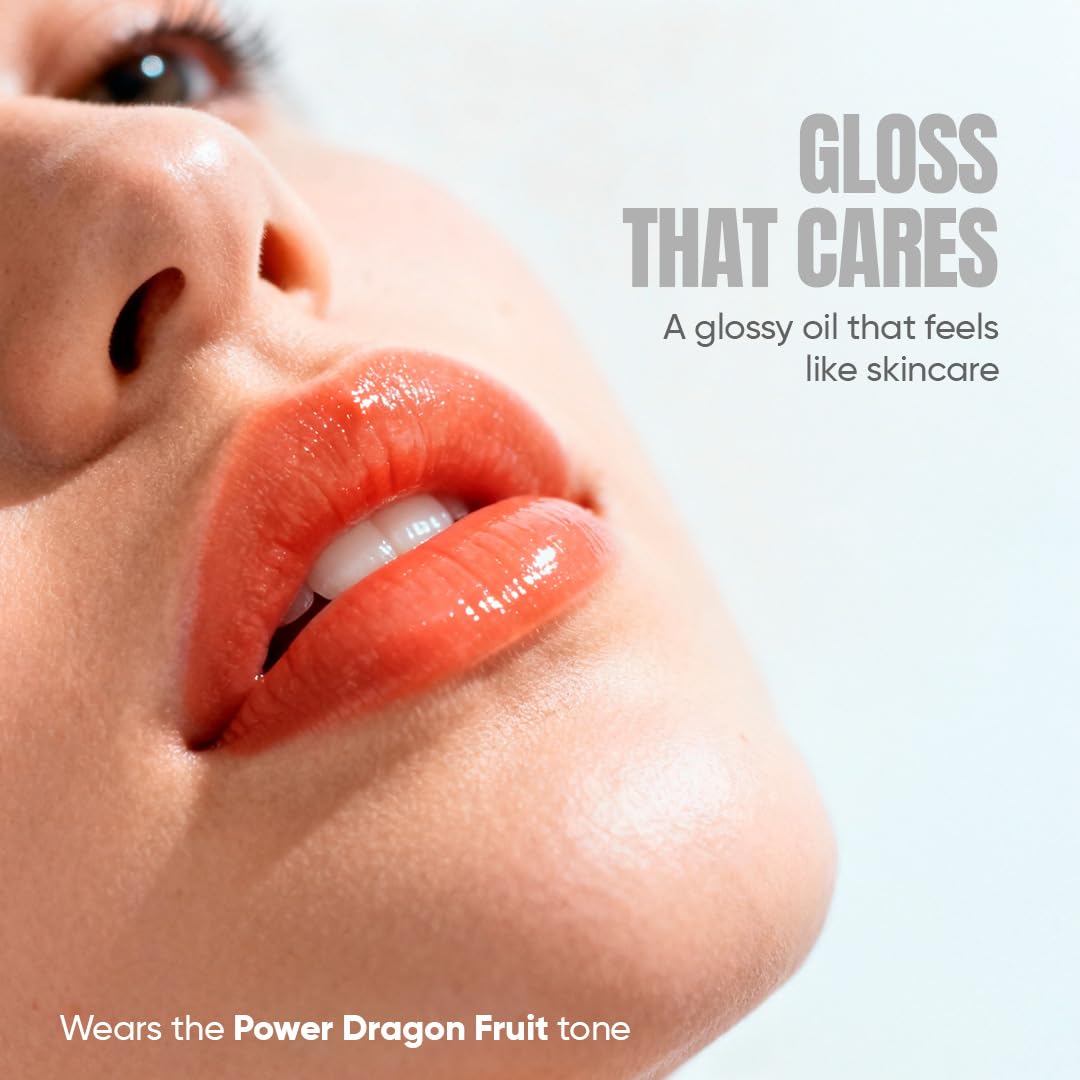 (6-pack) TOTEMICA Lip Oil for women by Ana Patricia, Hydrating Exotic Translucency, Glossy Lip Balm Shine with Shea Butter & Jojoba Oil, Non-Sticky Lip Gloss Nourishing Finish | 0.53 oz - Dragon Fruit - Thumbnail 2