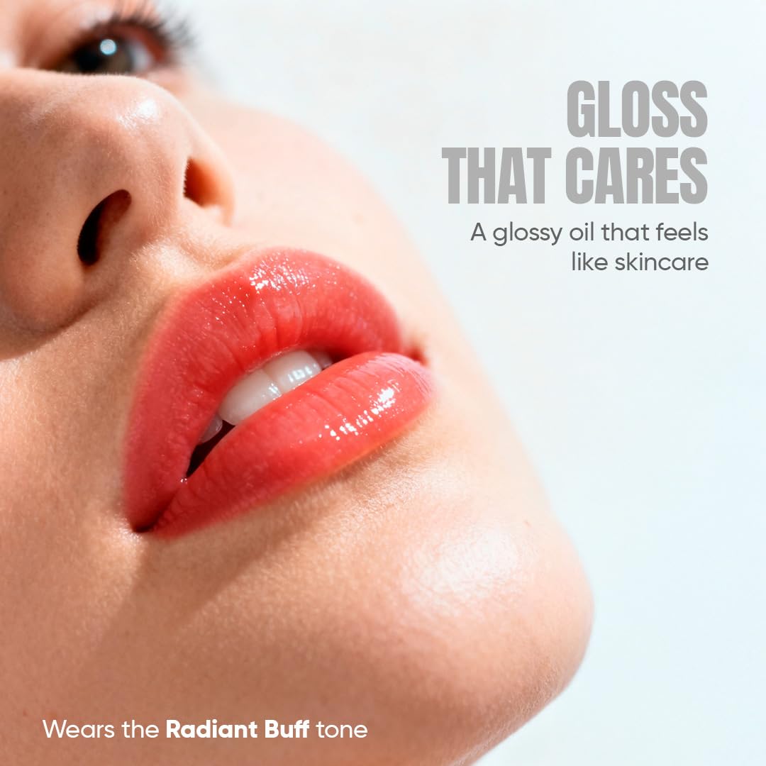 (6-pack) TOTEMICA Lip Oil for women by Ana Patricia, Hydrating Exotic Translucency, Glossy Lip Balm Shine with Shea Butter & Jojoba Oil, Non-Sticky Lip Gloss Nourishing Finish | 0.53 oz - Radiant Buff - Thumbnail 2