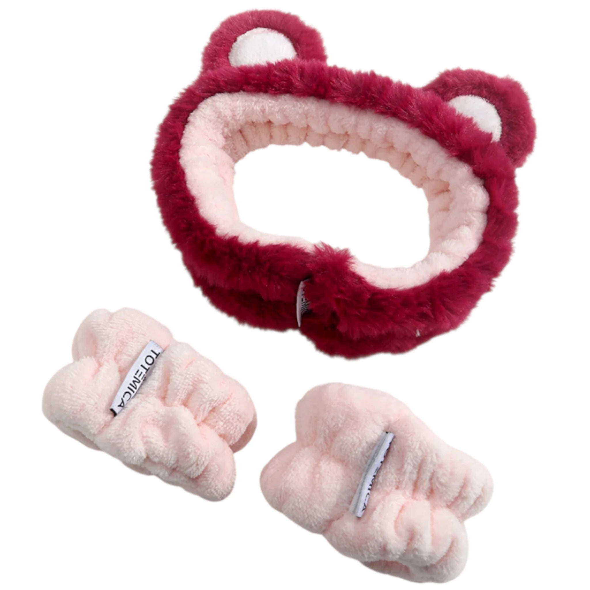 (10-pack) Totemica Spa Headband & Wristband Bear - Thumbnail 2