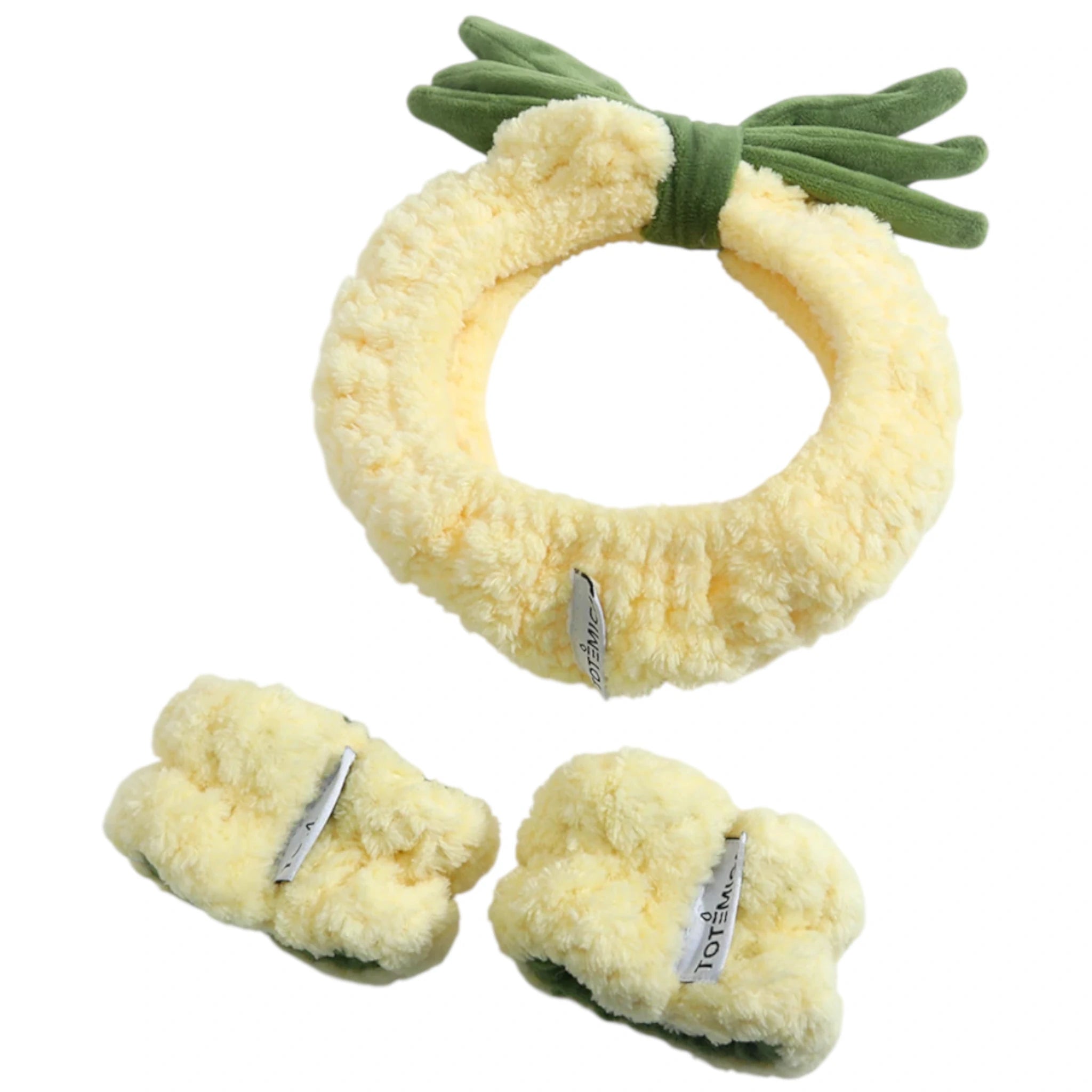 (10-pack) Totemica Spa Headband & Wristband Pineapple - Thumbnail 2