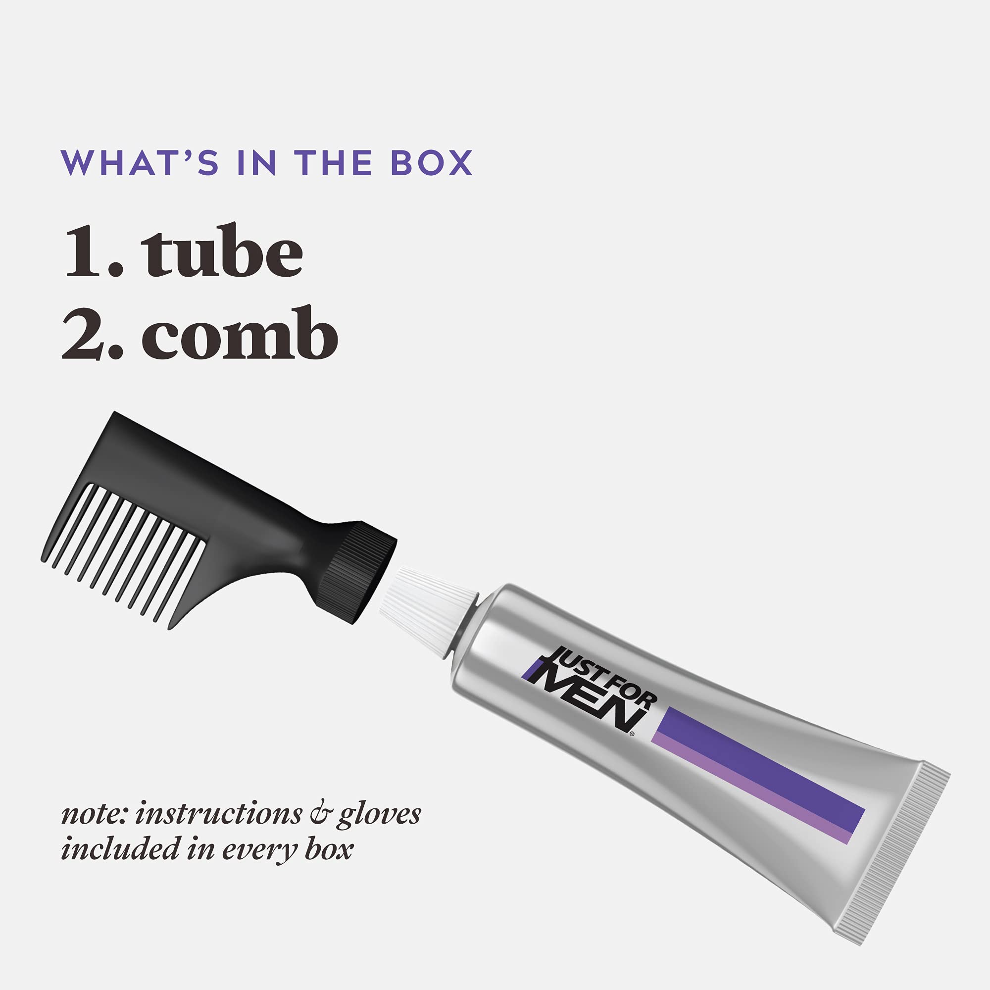 Just Touch of Gray Hair Color Kit With Comb Applicator for Easy Application - Thumbnail 3