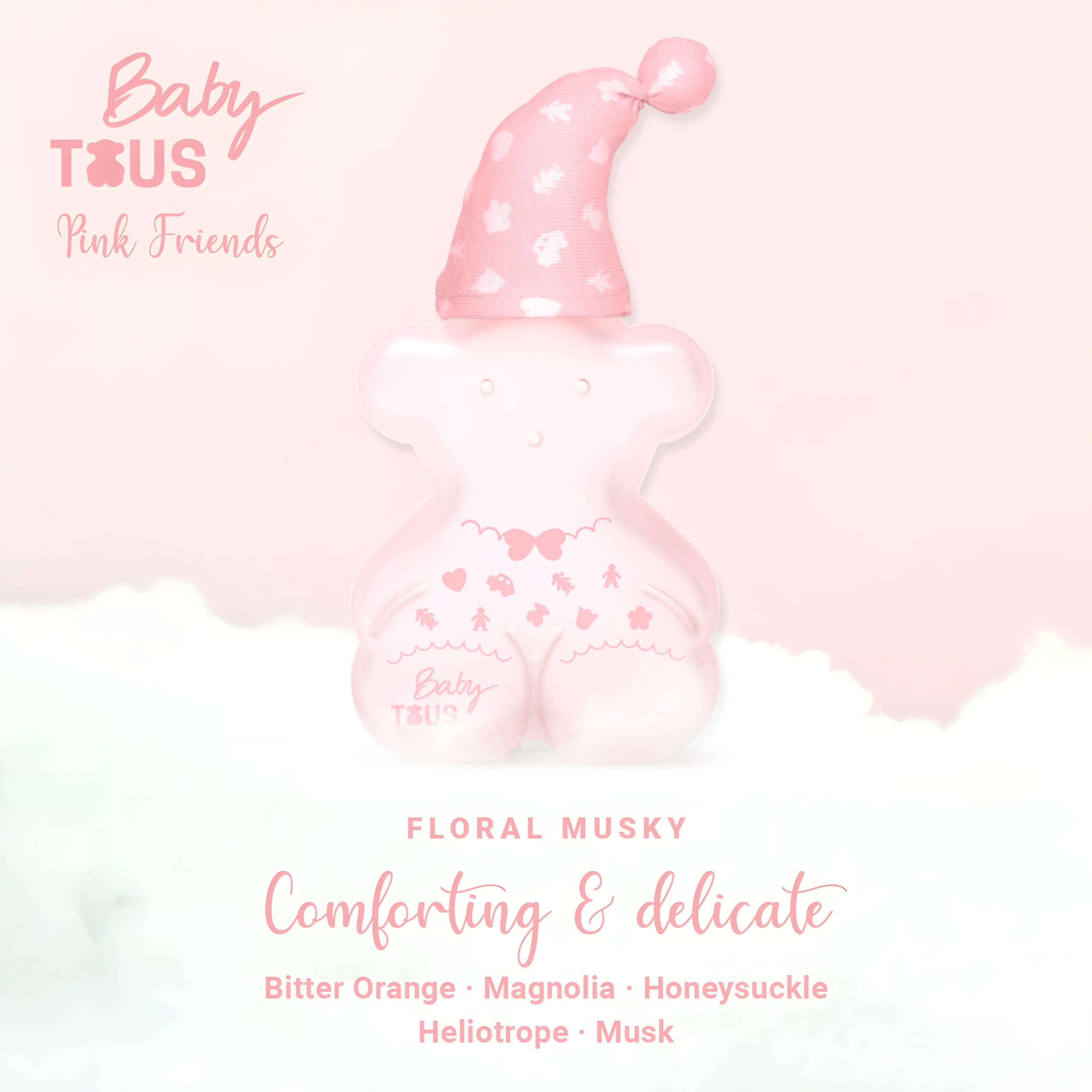 Tous Baby Cologne for Girls. Floral Fresh Powdery Gentle Scent for Babies - Thumbnail 2