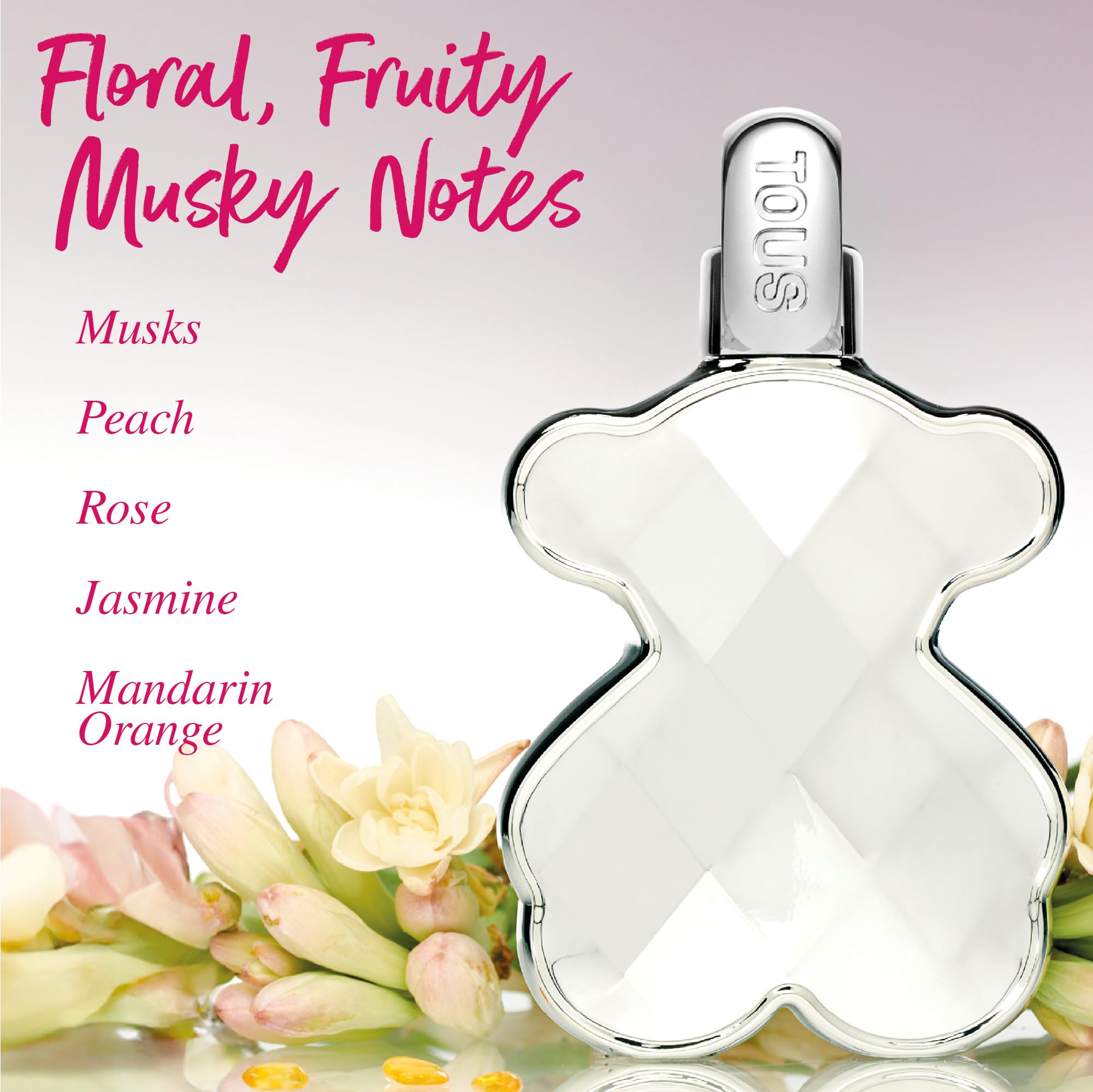 Tous Loveme the Silver Parfum Floral Fruity 3 Fl Oz For Women