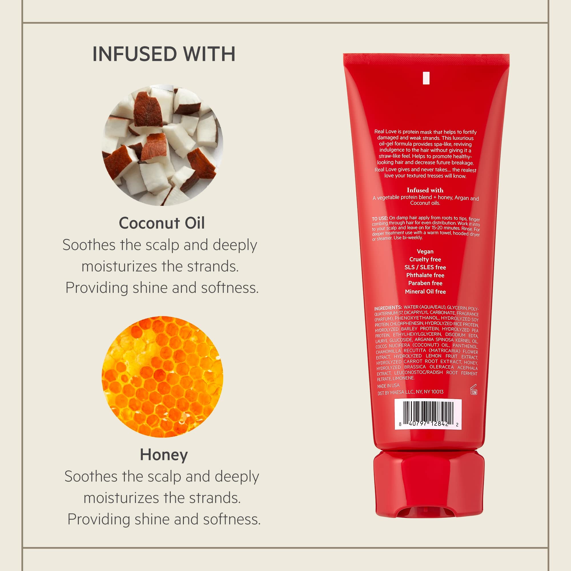 Tph By Taraji Real Love Protein Treatment Hair Mask Deep Conditioner With - Thumbnail 2