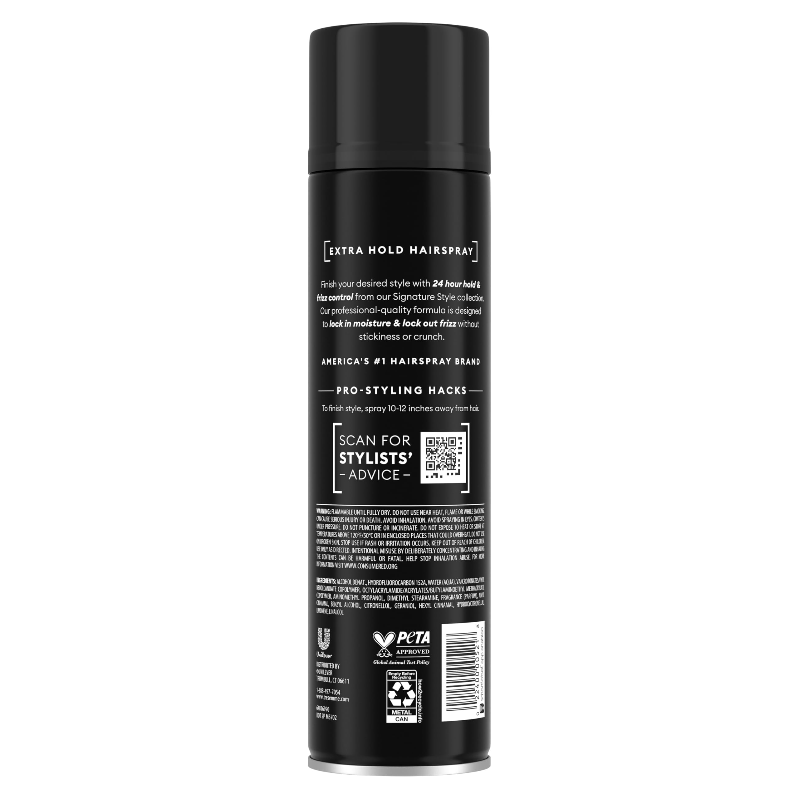 Tresemmé Hairspray Extra Hold With Pro Lock Tech for 24h Frizz Control 11 Fl Oz - Thumbnail 2