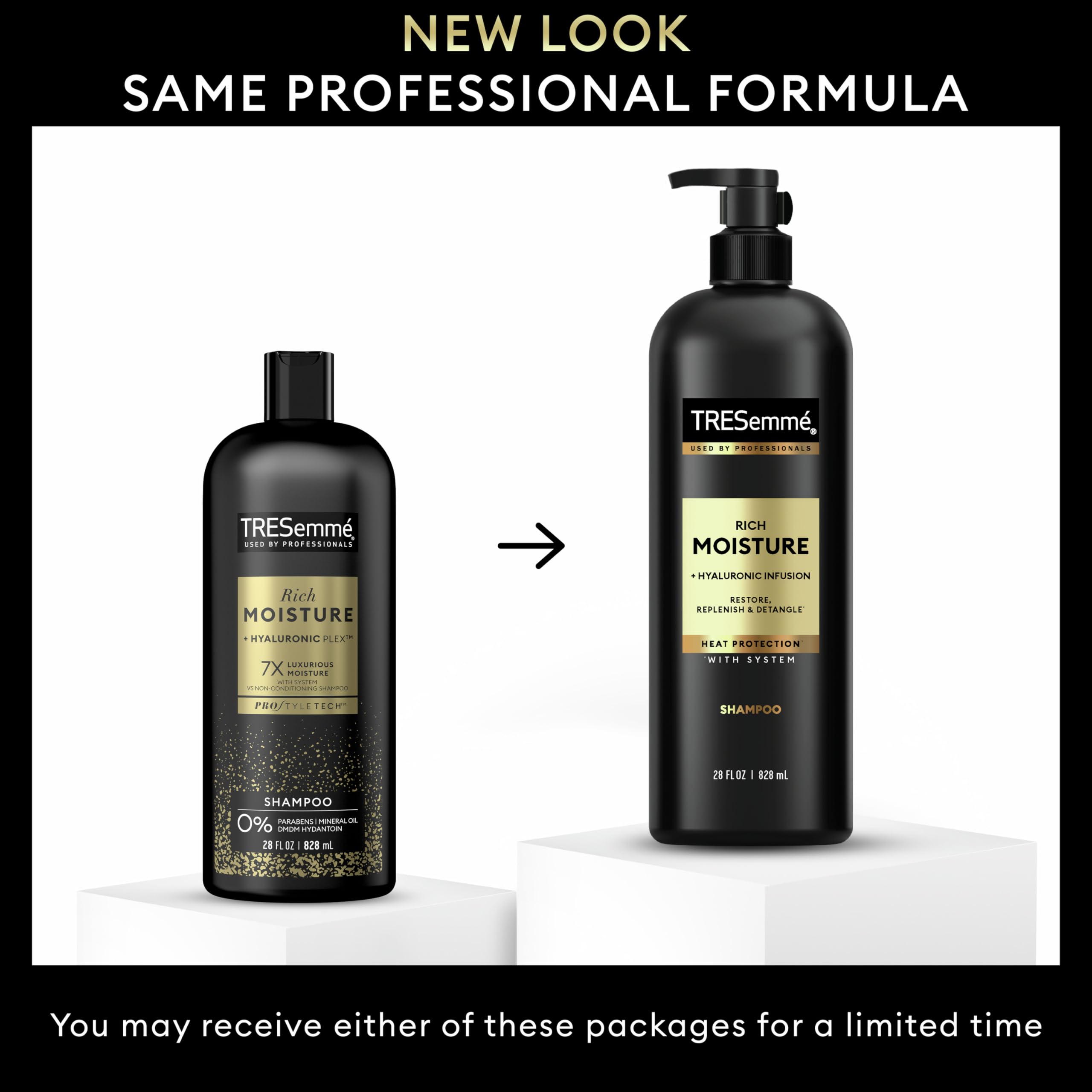 Tresemmé Hydrating Shampoo Rich Moisture for Dry Hair Formulated With Pro Style - Thumbnail 3