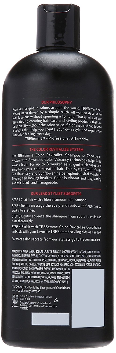 Tresemmé Shampoo Color Revitalize Rosemary 28 Fl Oz - Thumbnail 2