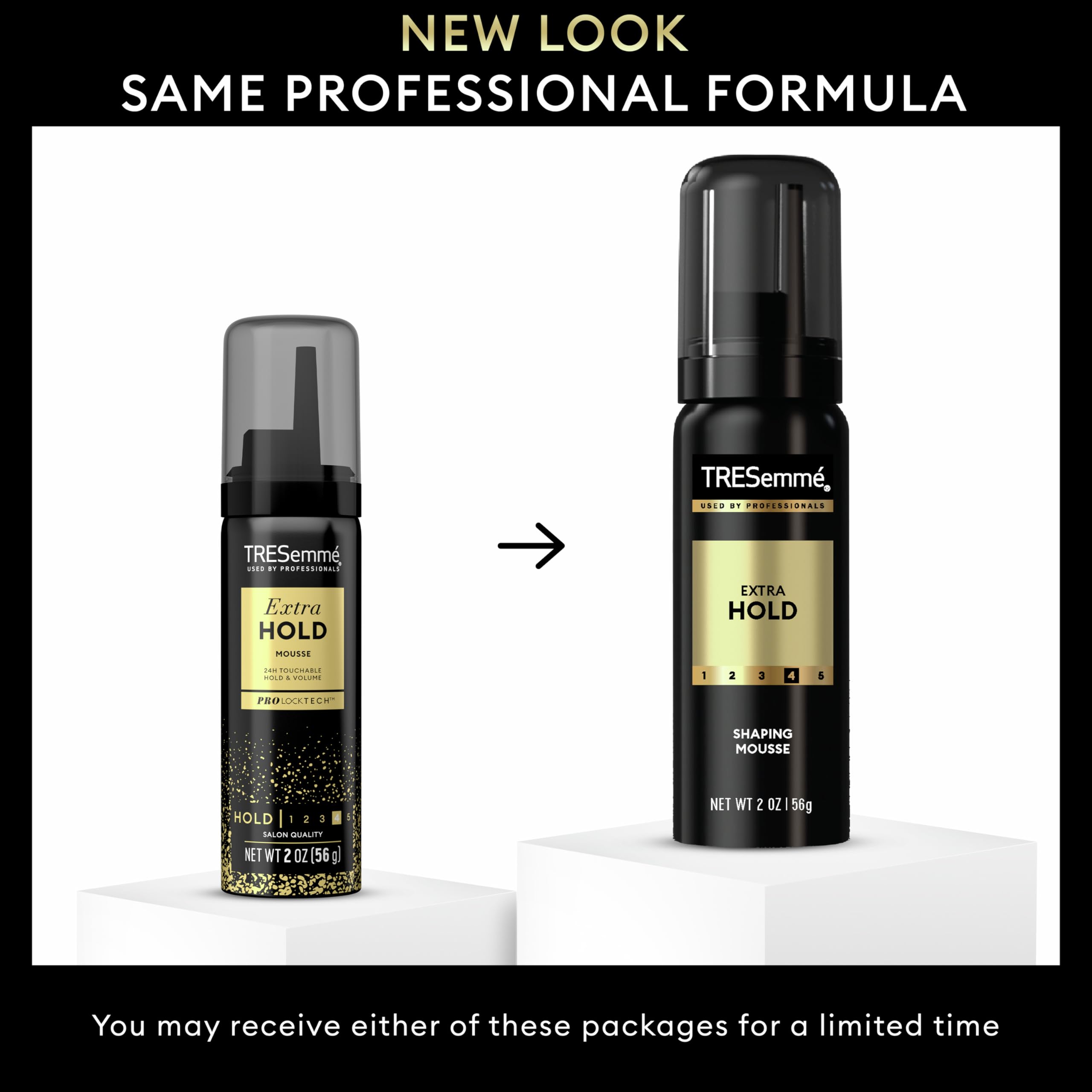 Tresemmé Extra Hold Volumizing Mousse for All Day Humidity Resistance 2 oz - Thumbnail 3