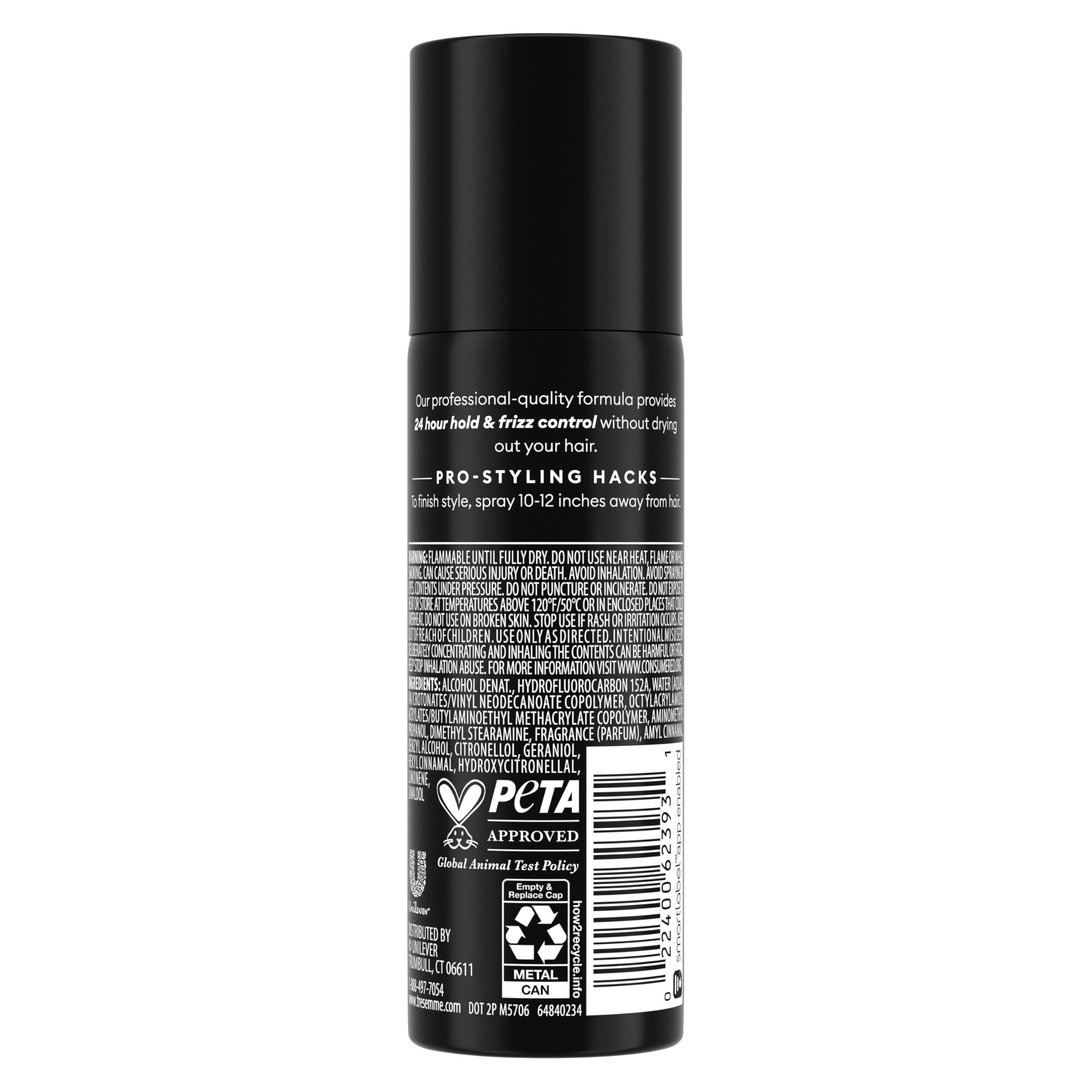 Tresemmé Extra Hold Hairspray for 24hr Frizz Control With Pro Lock Tech 1.5 oz - Thumbnail 2