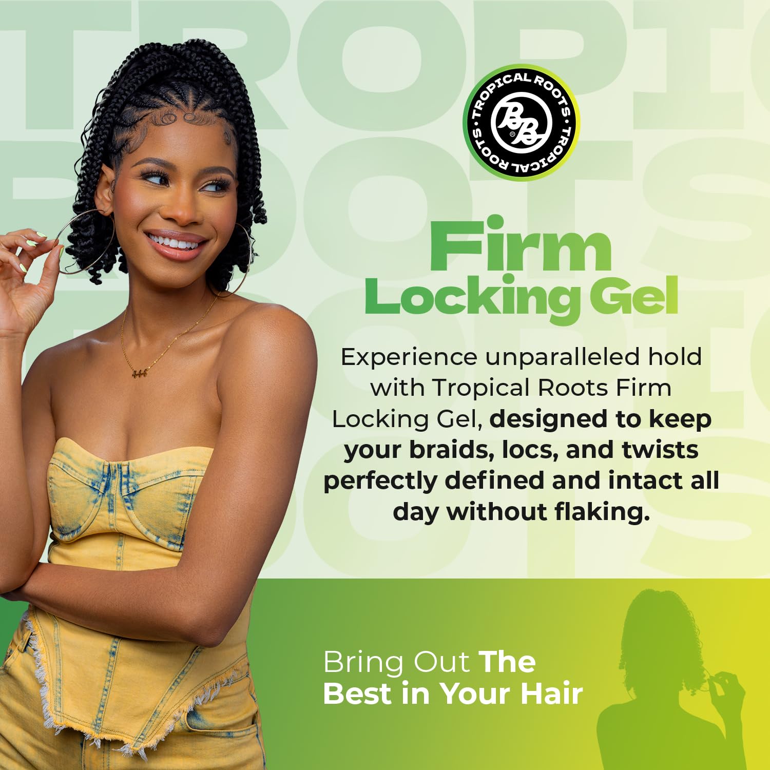 Bronner Bros Tropical Roots Firm Locking Gel Loc Twist Gel Braids Twists Locs - Thumbnail 2