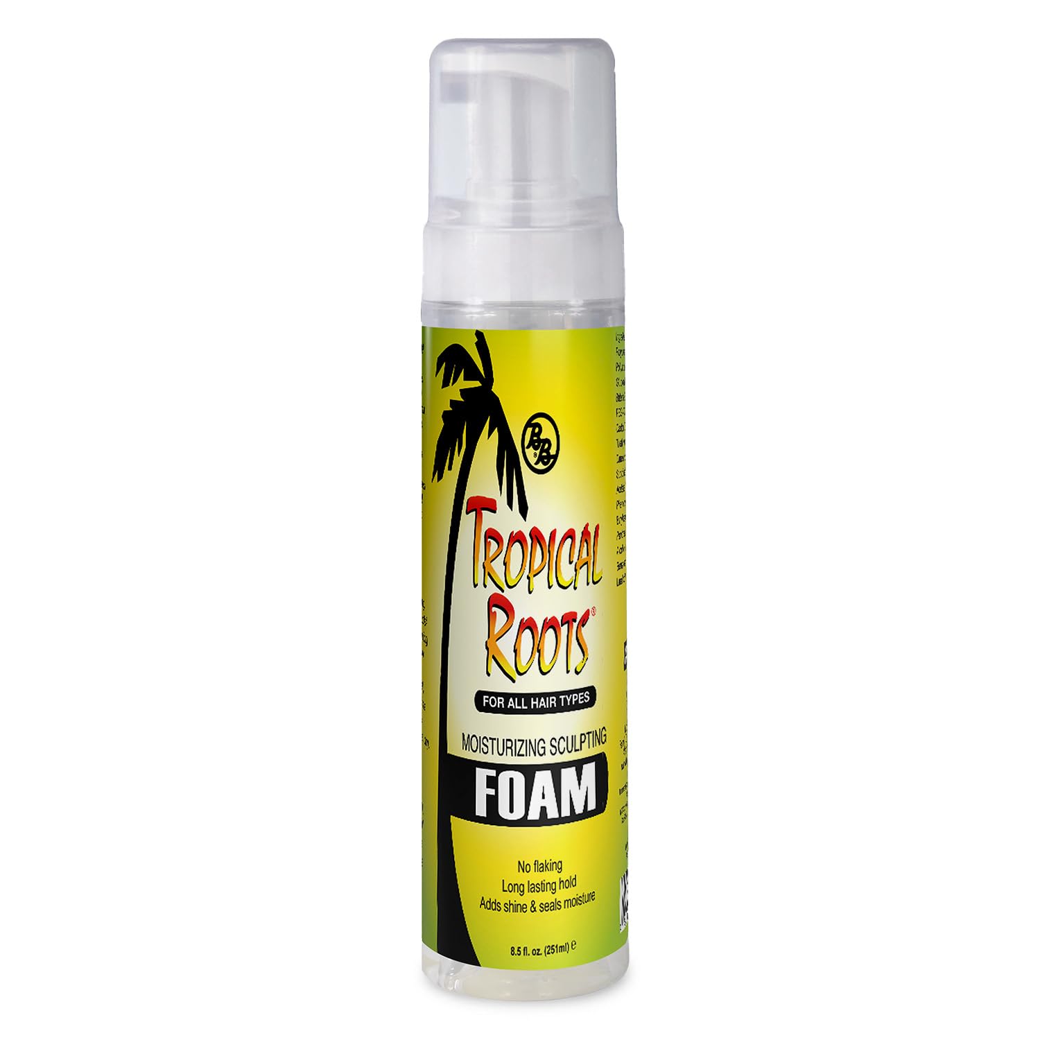 Bronner Bros Tropical Roots Moisturizing Sculpting Foam With Vitamin E B5 Guava