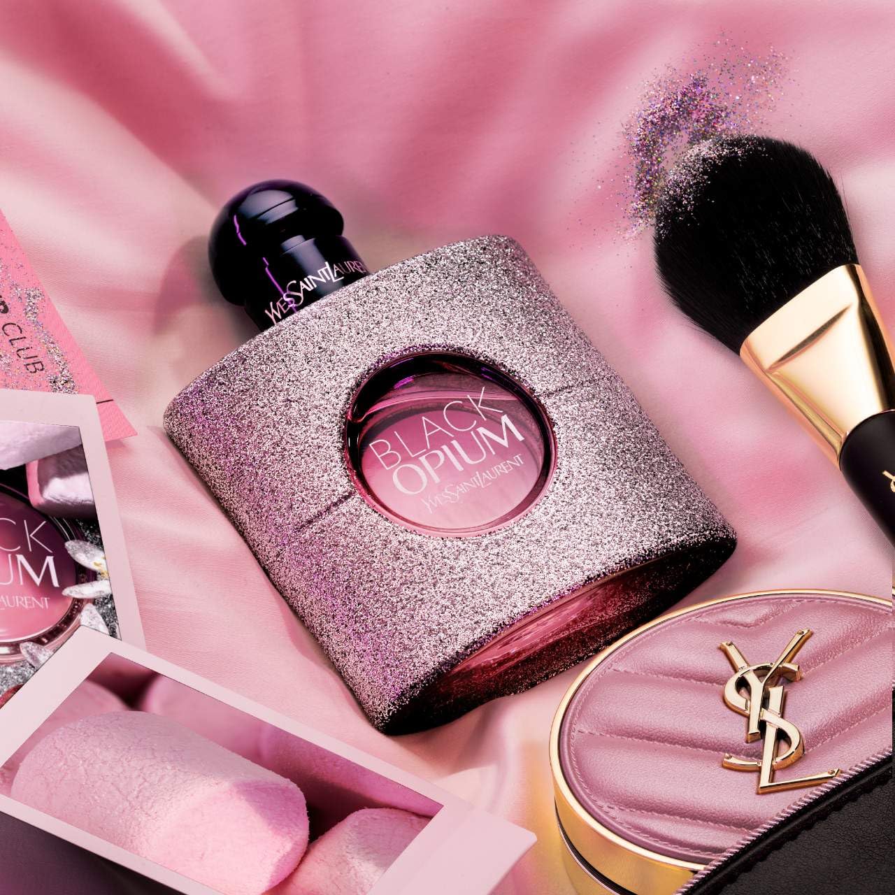 [Tester] Yves Saint Laurent Ladies Black Opium Glitter Fragrances 3614274186154 EDP 3 oz - Thumbnail 2