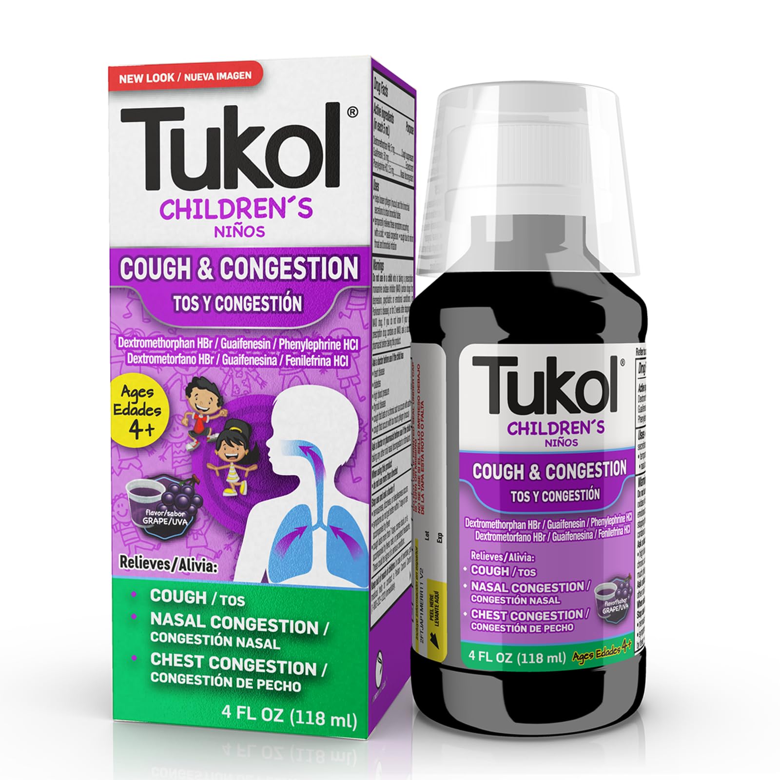 Tukol Children's Cough Medicine Cough Congestion Relief Chestal Cough - Thumbnail 1