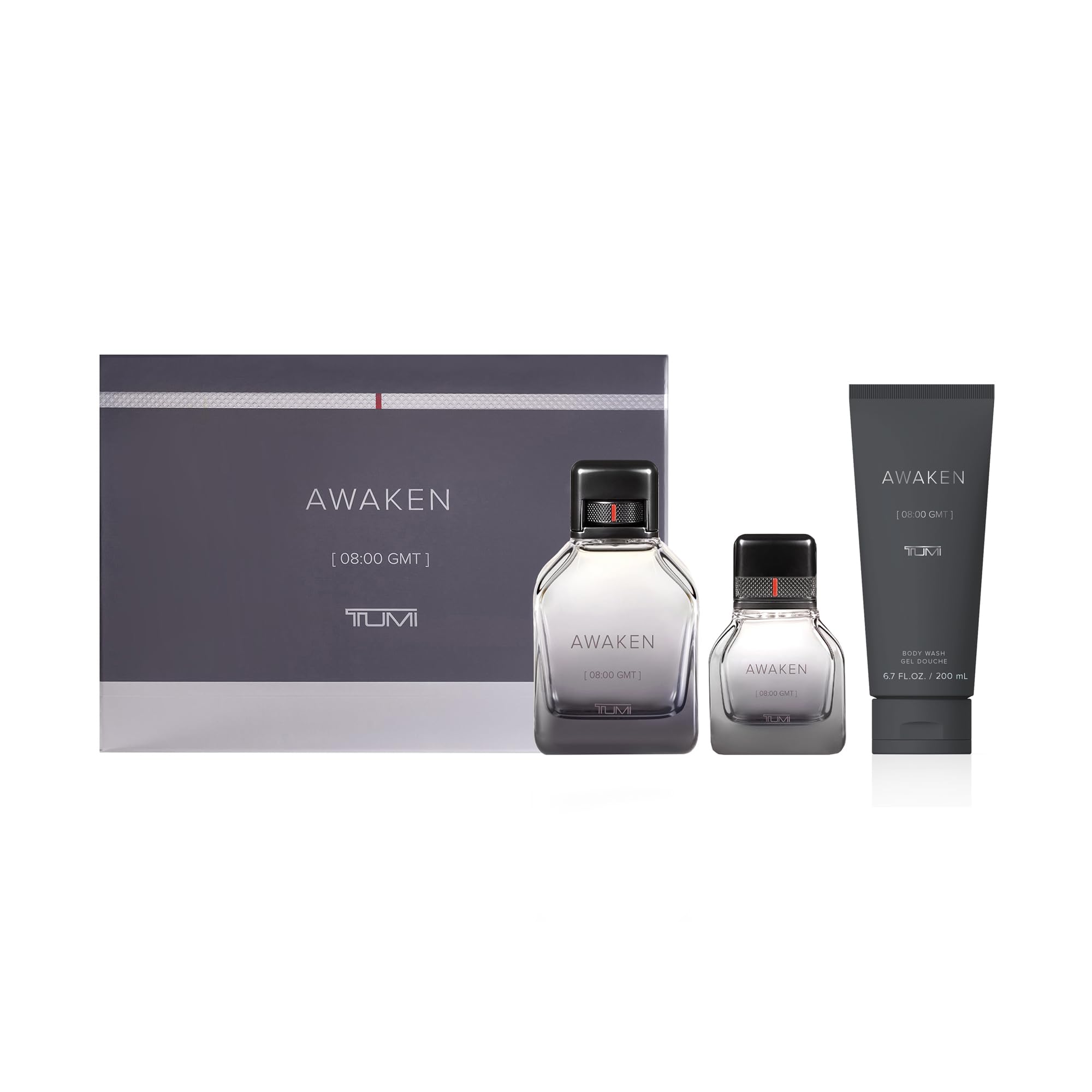 [Set] Tumi Awaken [08:00 Gmt] Refreshing Cologne Body Wash Body Wash For Men EDP 3.4 - Thumbnail 3