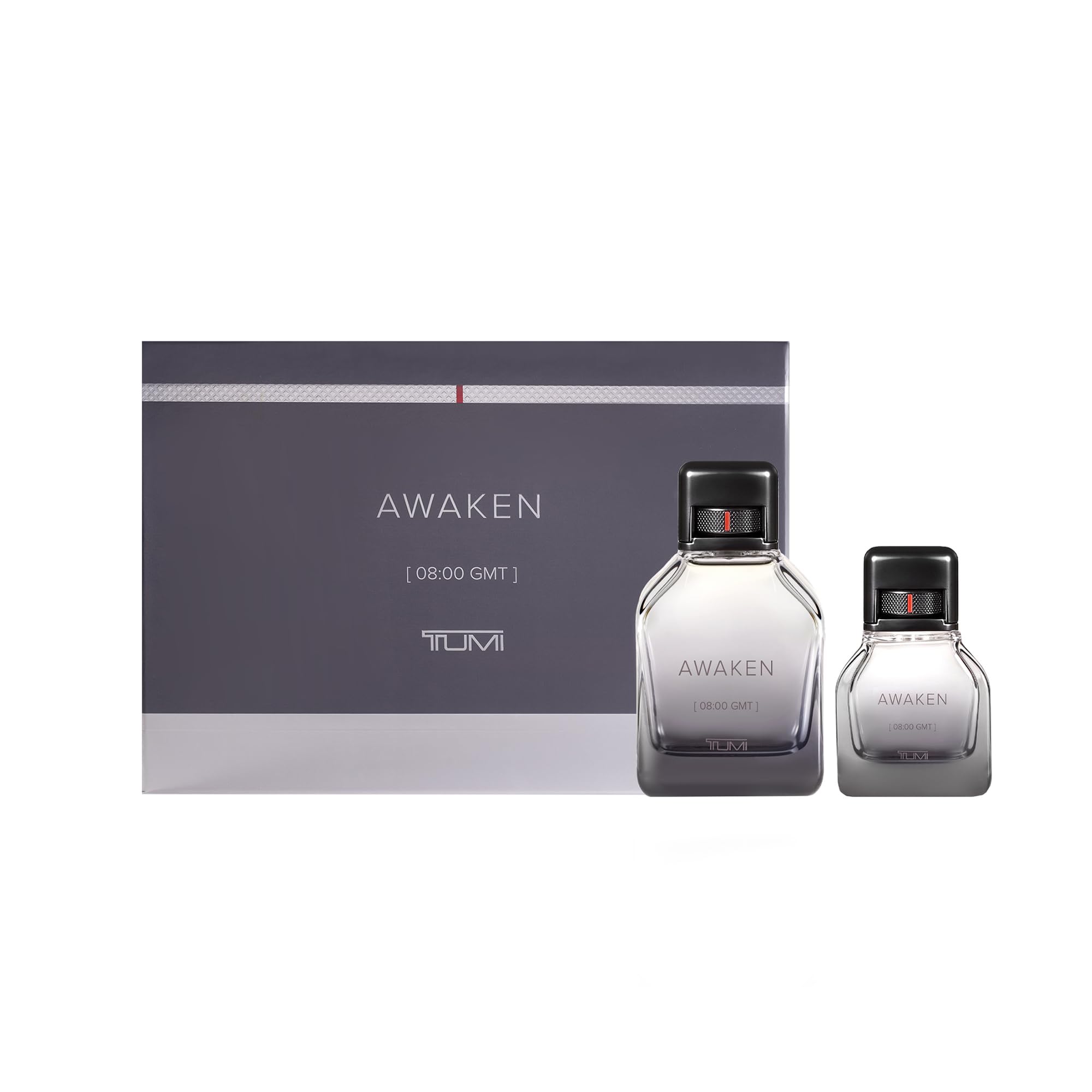 [Set] Tumi Awaken 08:00 Gmt Refreshing Cologne With Woody Notes For Men EDP 6.7 oz - Thumbnail 3