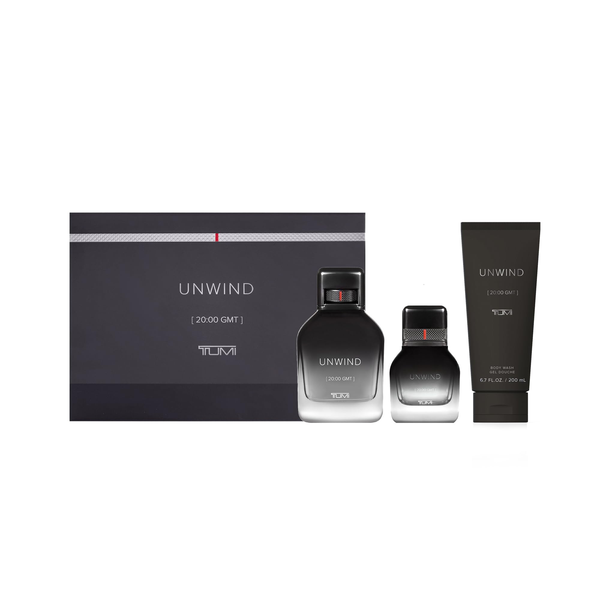 [Set] Tumi Unwind [20:00 Gmt] Warm Cologne Body Wash Body Wash For Men EDP 3.4 oz - Thumbnail 3