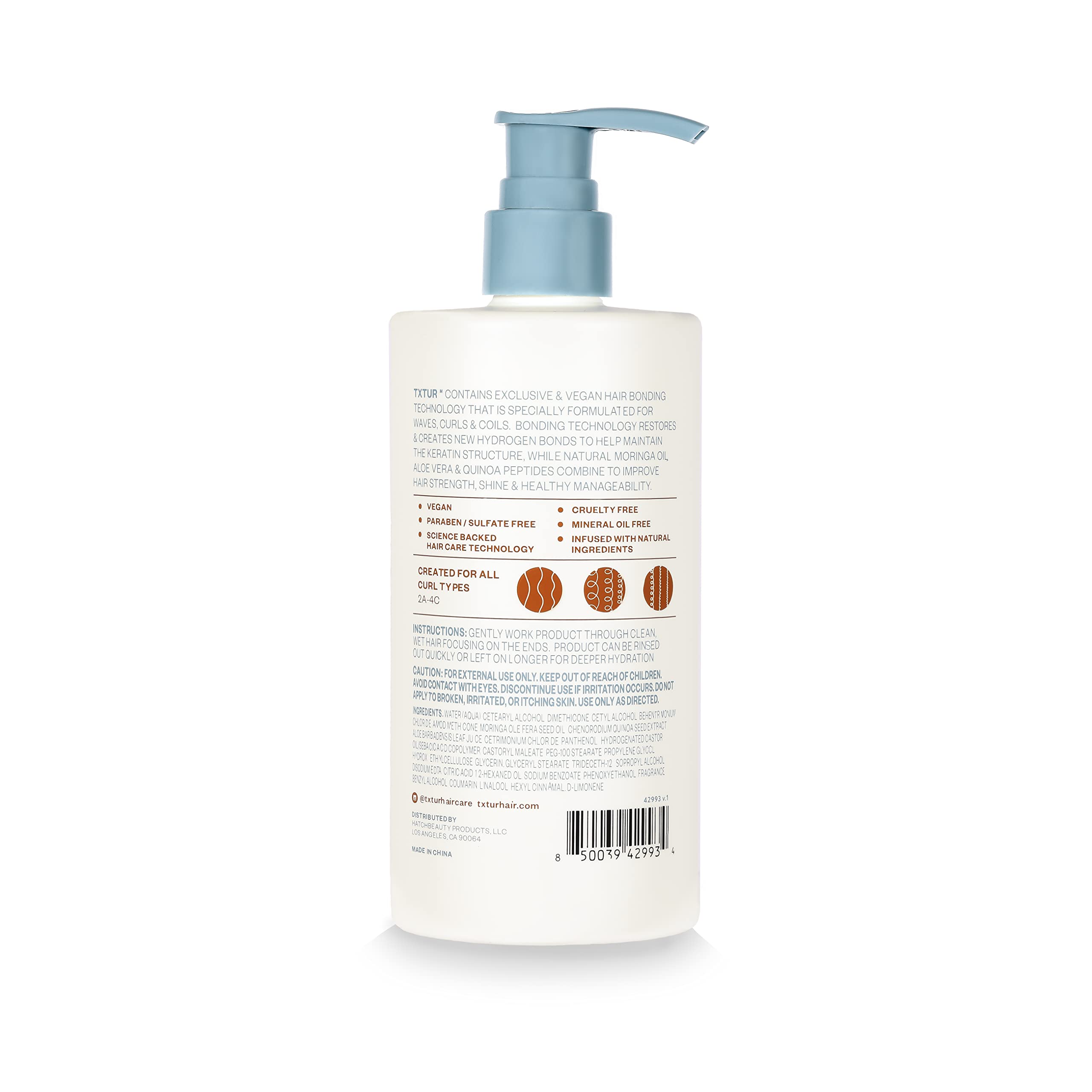 Txtur Bond Repair Conditioner for All Textured Hair Types Hydrates Smooths - Thumbnail 2