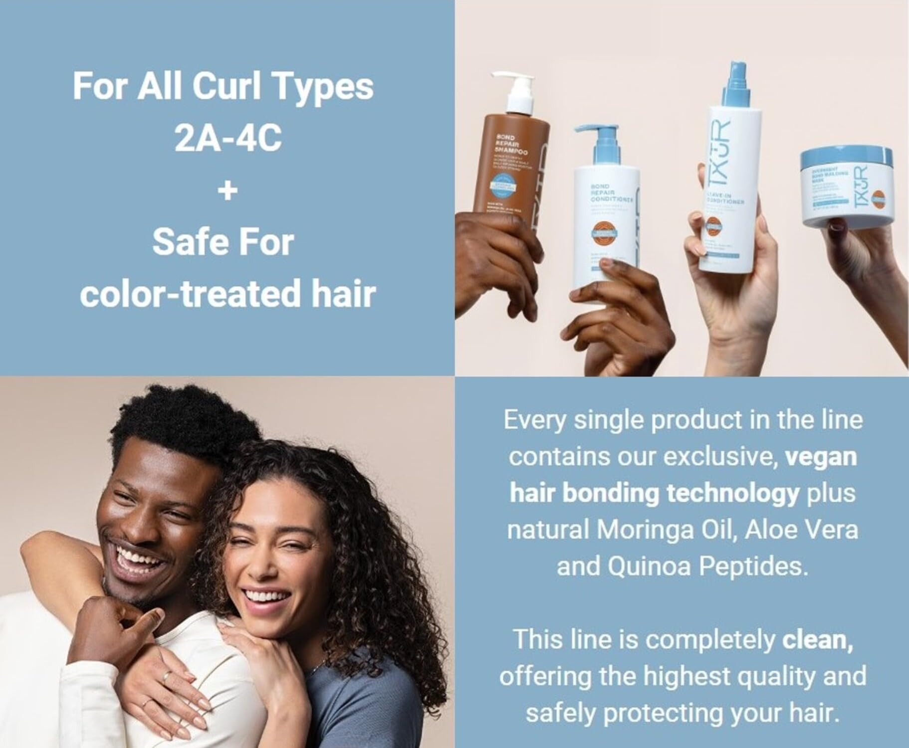 Txtur Bond Repair Conditioner for All Textured Hair Types Hydrates Smooths - Thumbnail 3