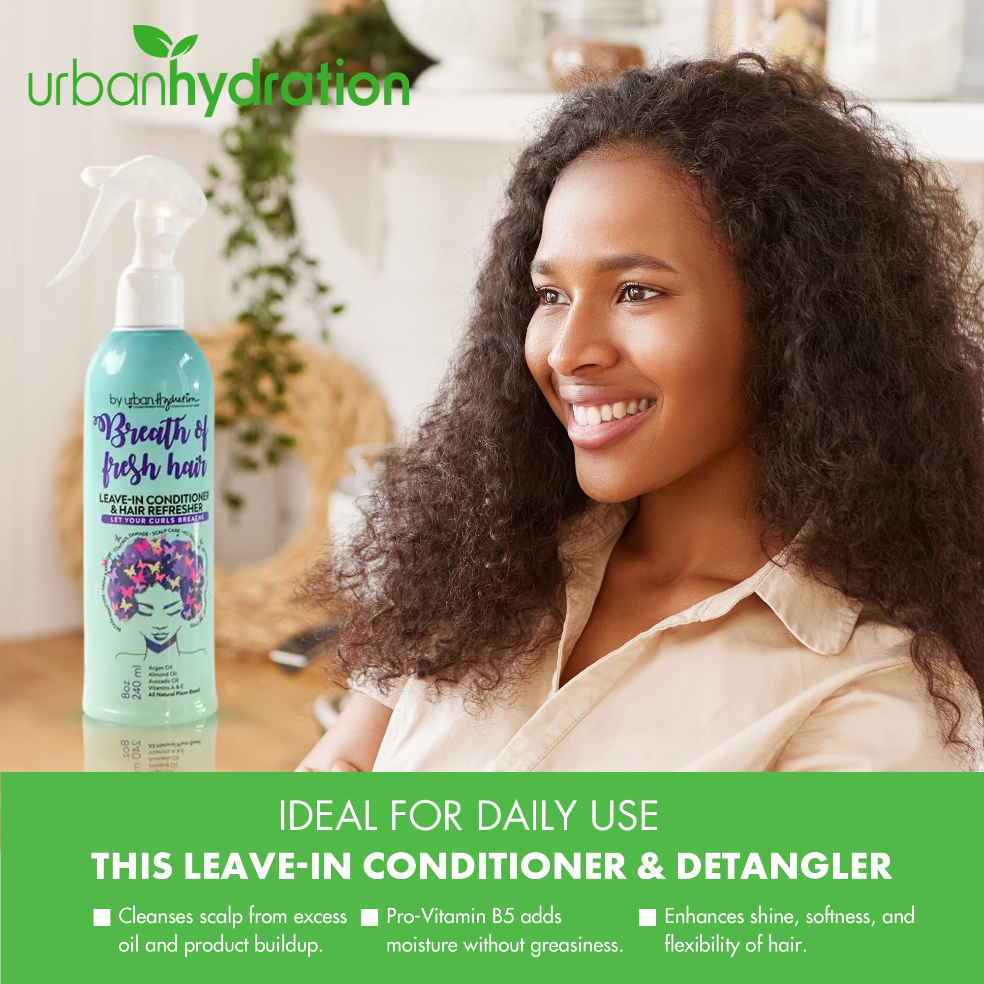 Urban Hydration Breath of Fresh Hair Leave In Conditioner Detangler - Thumbnail 3