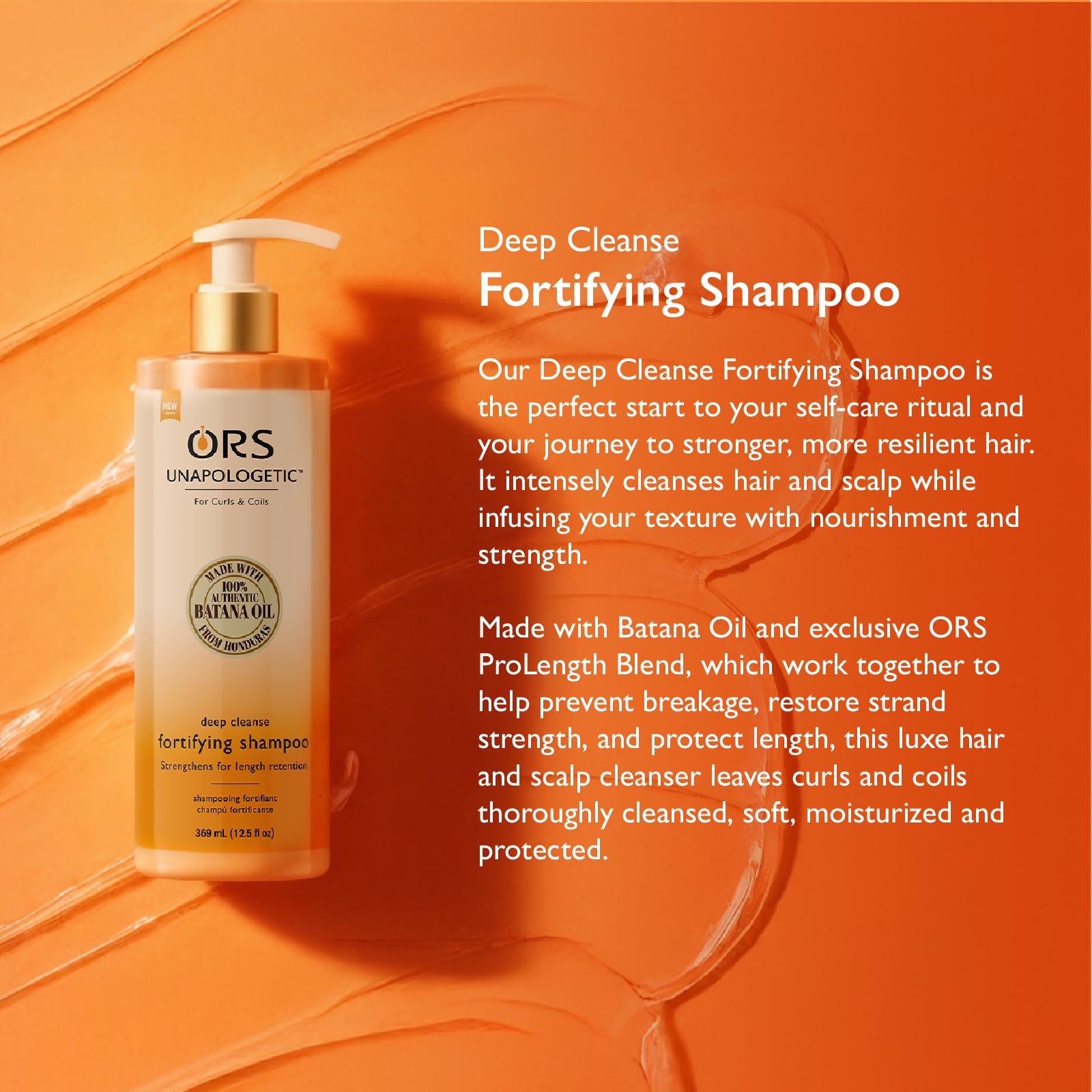 Ors Unapologetic Deep Cleanse Fortifying Shampoo 12.5 oz - Thumbnail 2