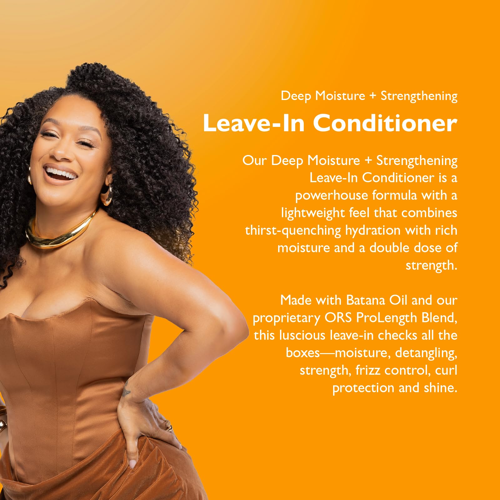 Ors Unapologetic Deep Moisture + Strengthening Leave In Conditioner 8.5 oz - Thumbnail 3