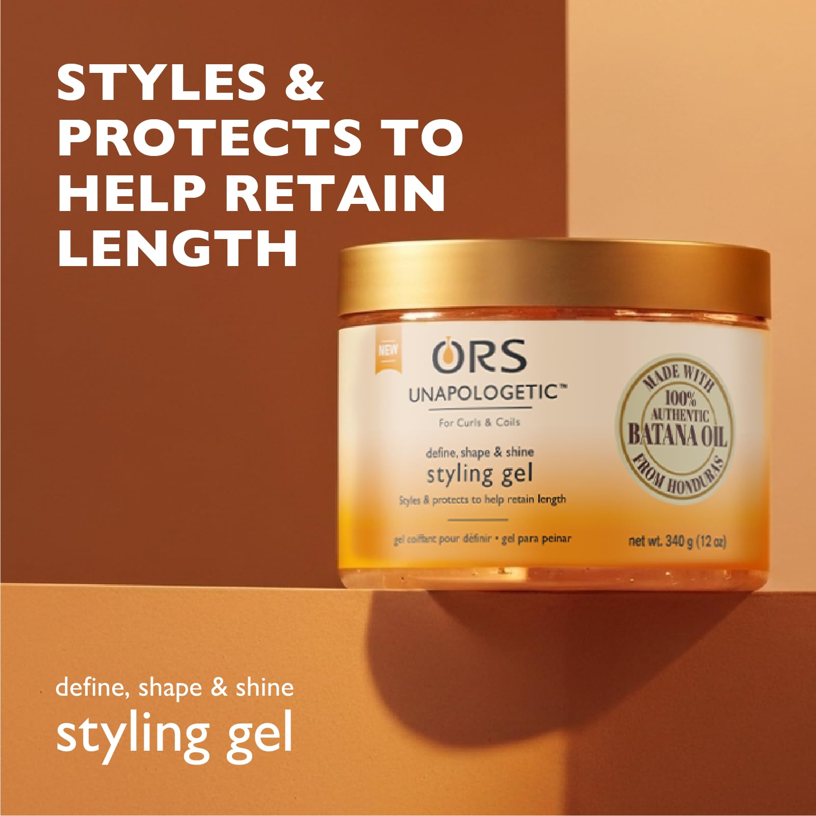 Ors Unapologetic Define Shape Shine Styling Gel 12 oz