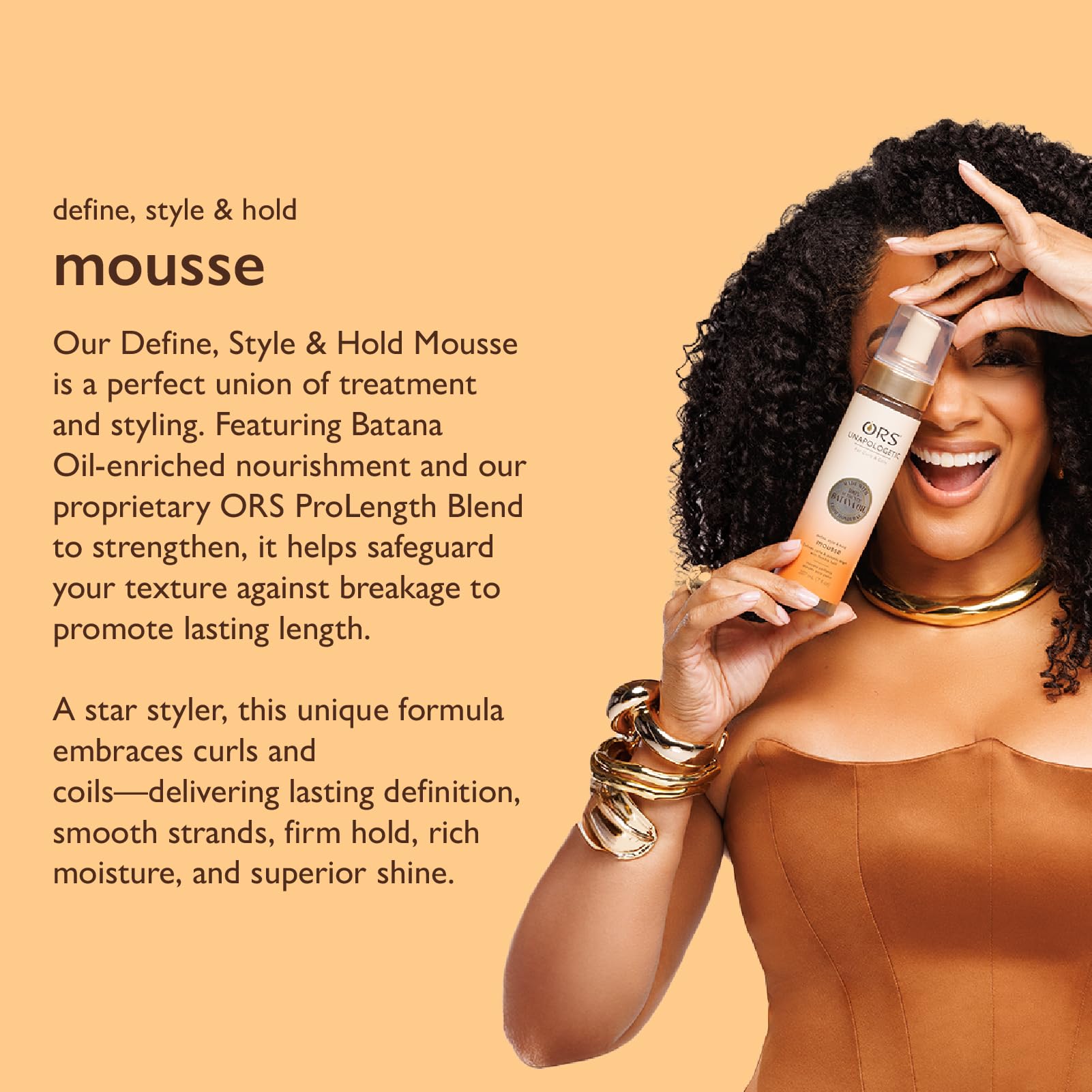 Ors Unapologetic Define Style Hold Mousse 7.6 oz - Thumbnail 3