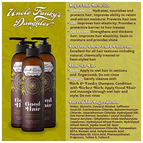Uncle Funky's Daughter Good Hair Conditioning Styling Creme 6 oz - Thumbnail 3