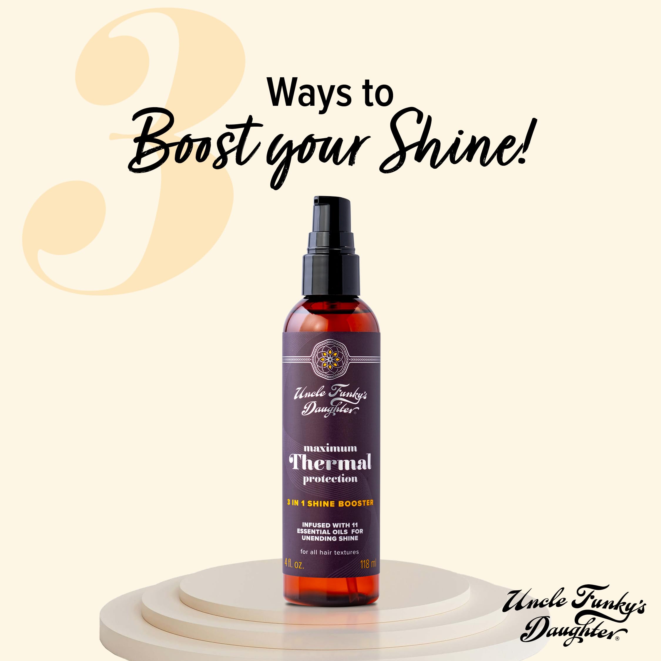 Uncle Funky's Daughter Maximum Thermal Protection 3 In 1 Shine Booster - Thumbnail 3