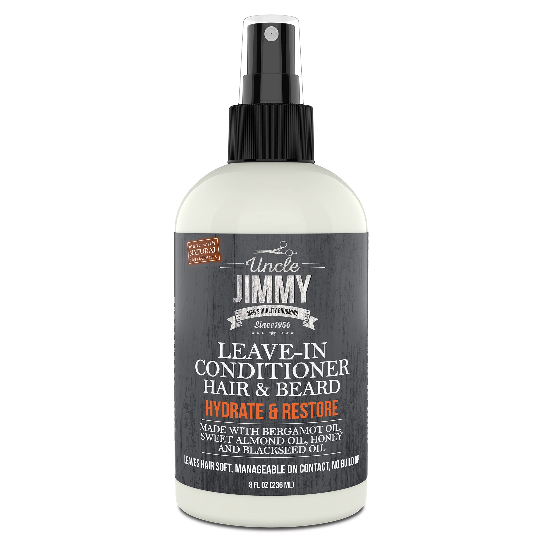 Uncle Jimmy Products Leave In Conditioner for Healthy Beard Growth Softening