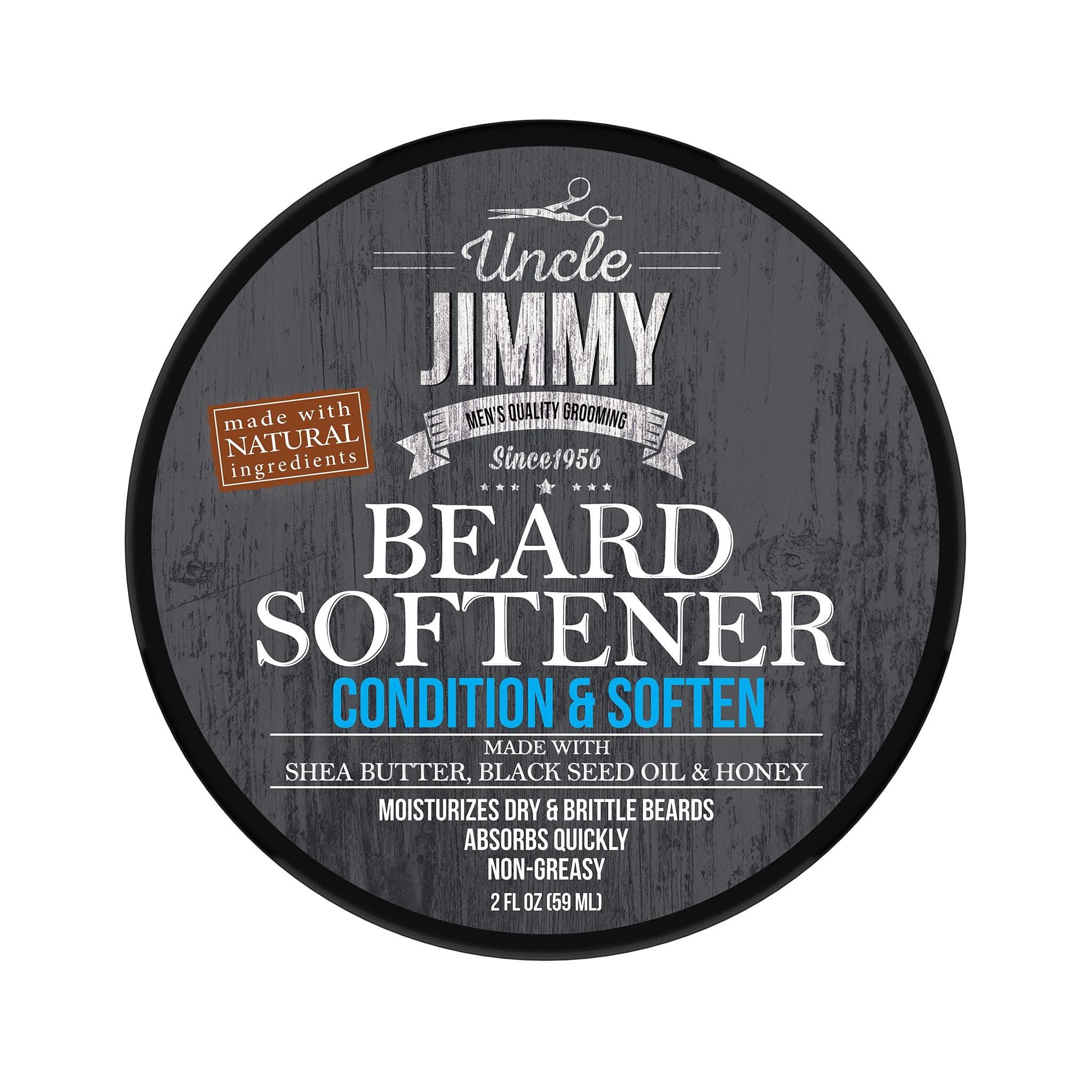 Uncle Jimmy Beard Softener Conditioning Balm | Hydrates Smooths Adds Shine
