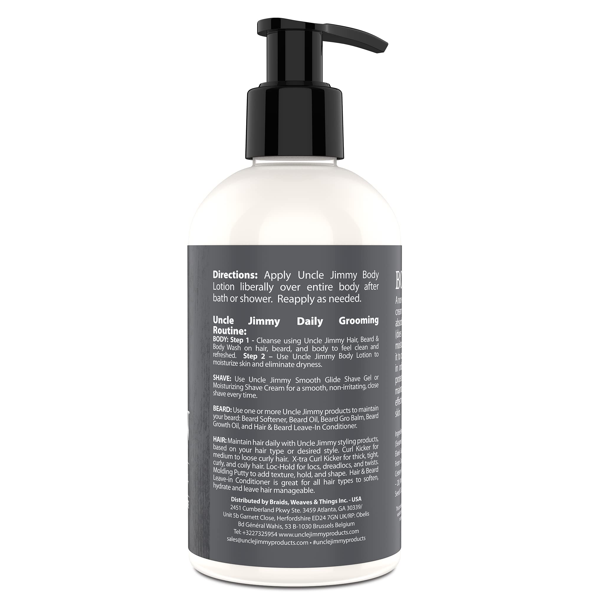 Uncle Jimmy Body Lotion for Dry Skin Hand and Body Moisturizer Repairs Dry Skin - Thumbnail 2