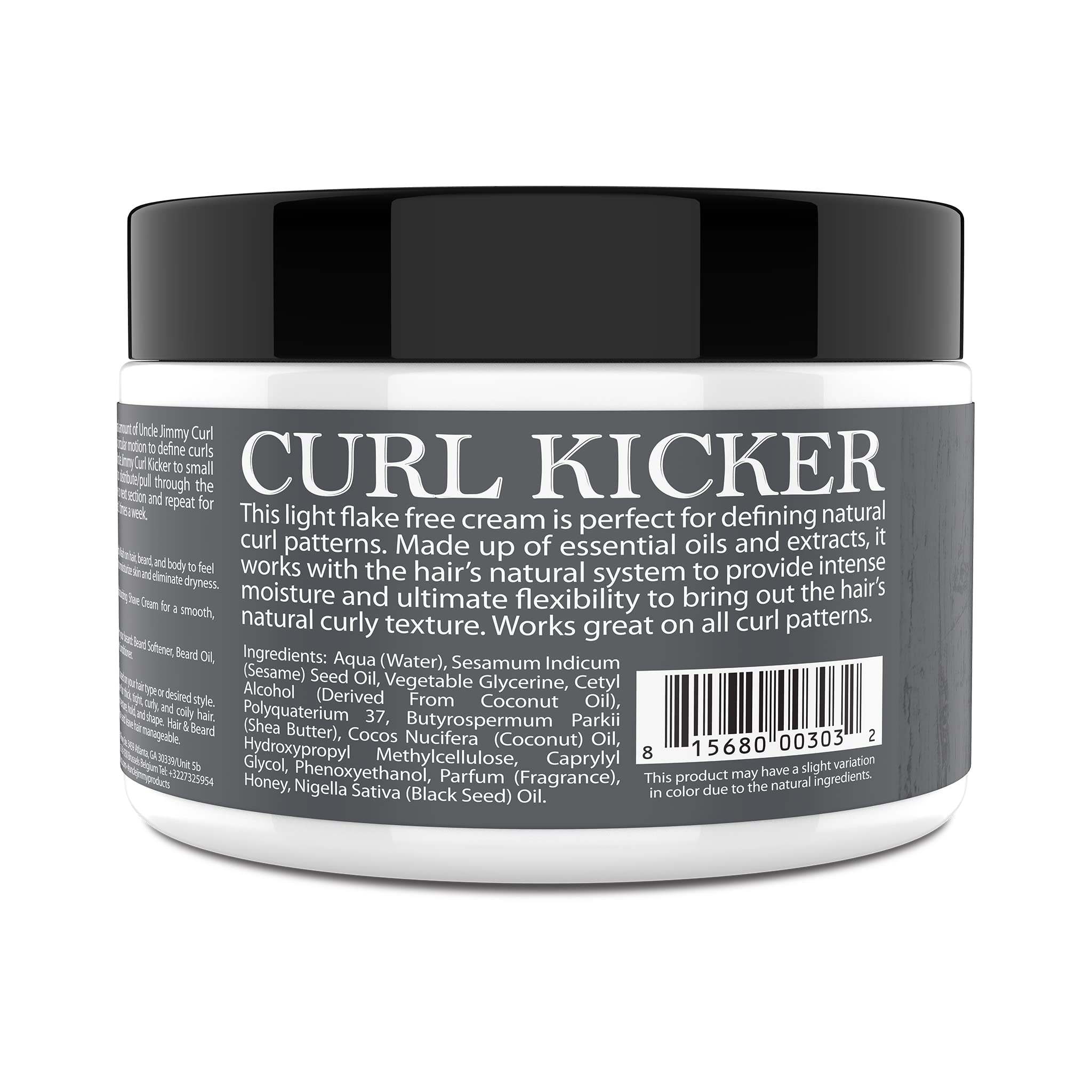 Uncle Jimmy Curl Kicker Hair Cream Medium Hold Forming Cream Flake Free Hair - Thumbnail 3