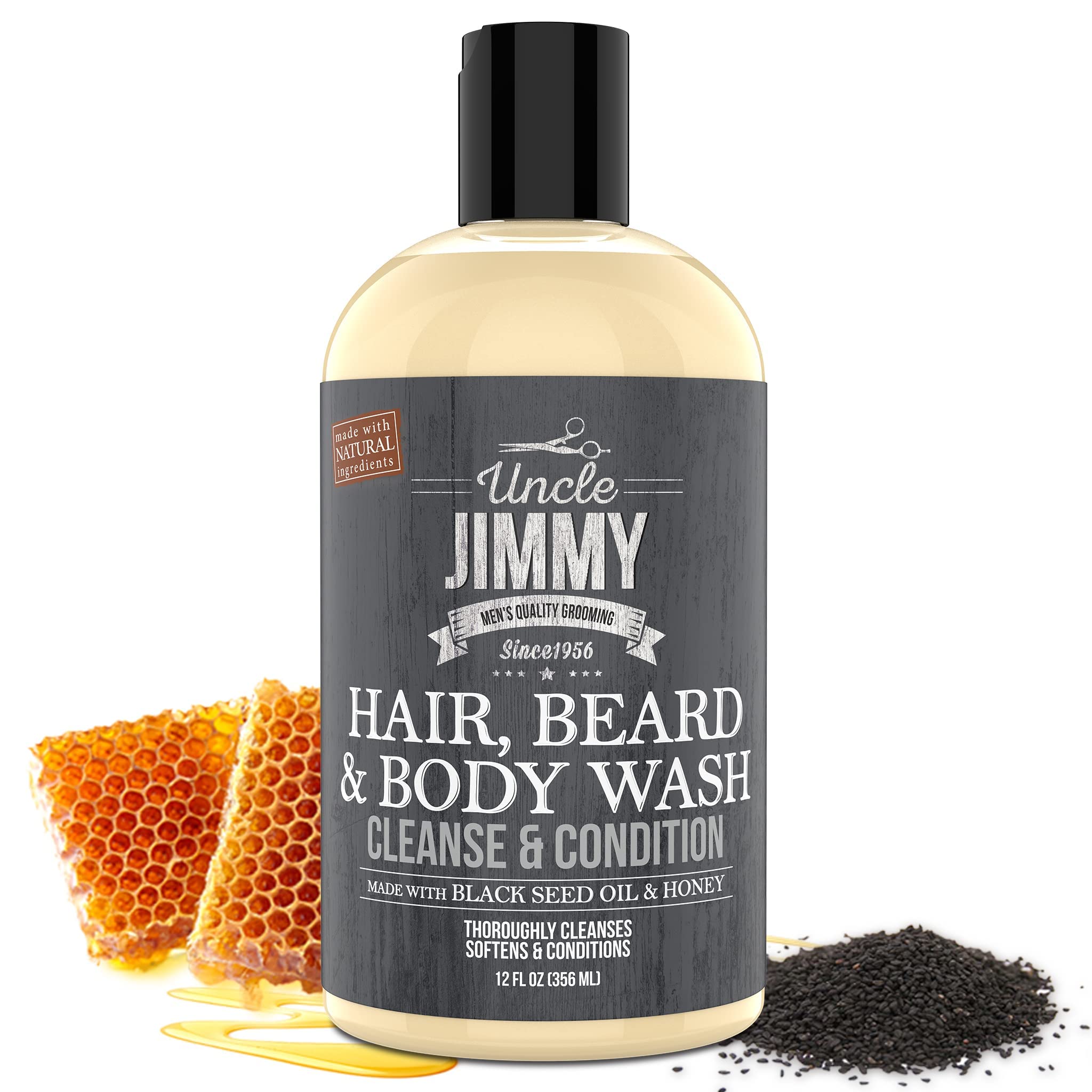 Uncle Jimmy Hair Beard Body Wash | Sulfate Free Paraben Free With Naturally - Thumbnail 3