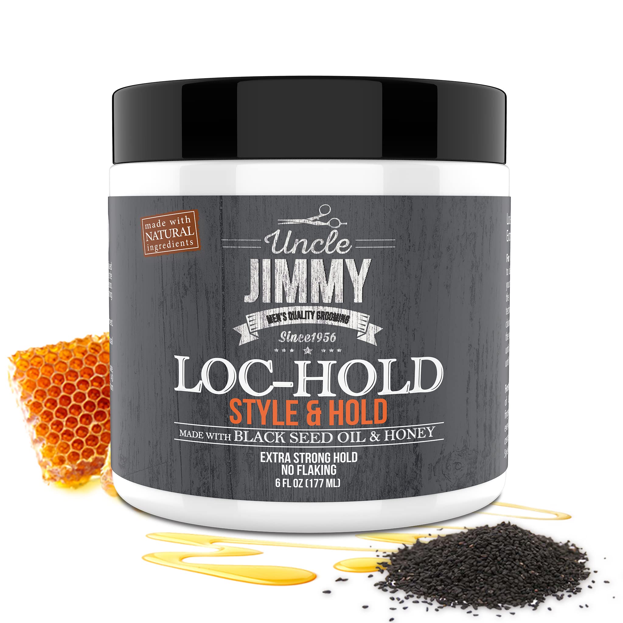 Uncle Jimmy Loc Hold Hair Styling Pomade/hair Wax Medium To Strong Hold Clear - Thumbnail 2