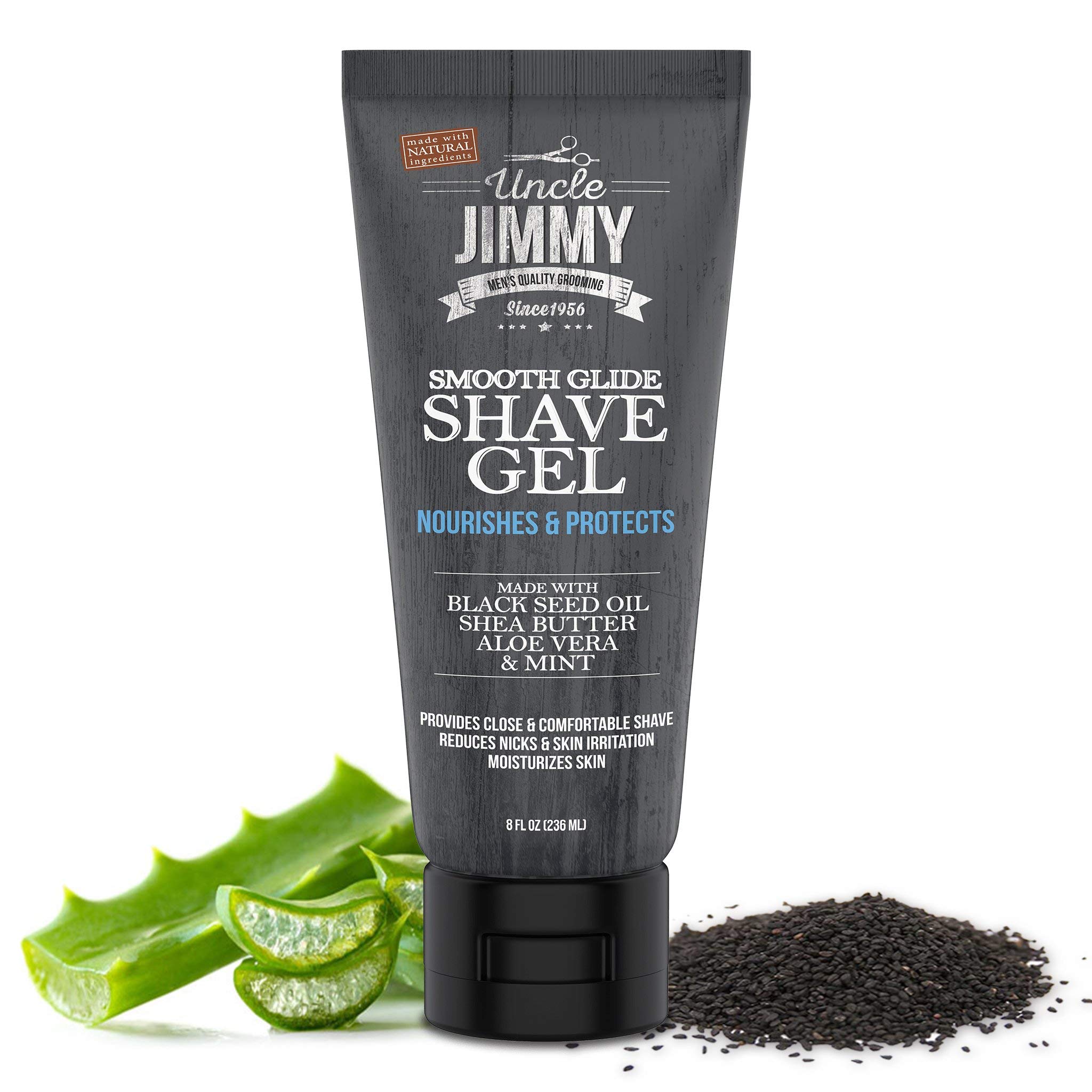 Uncle Jimmy Smooth Glide Shave Gel With Sensitive Skin Non Foaming Soothing - Thumbnail 2