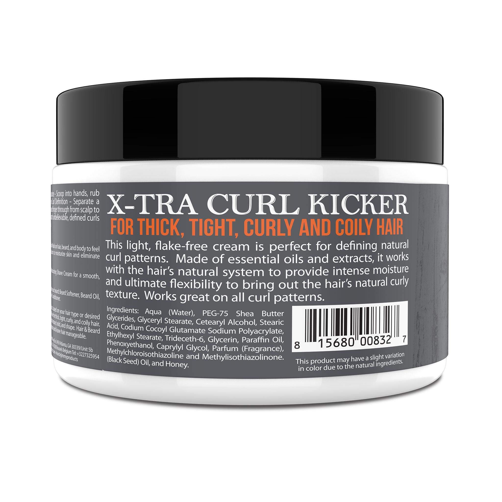 Uncle Jimmy X Tra Curl Kicker | Curl Enhancer Moisturizer for Thick Curly Coily - Thumbnail 3