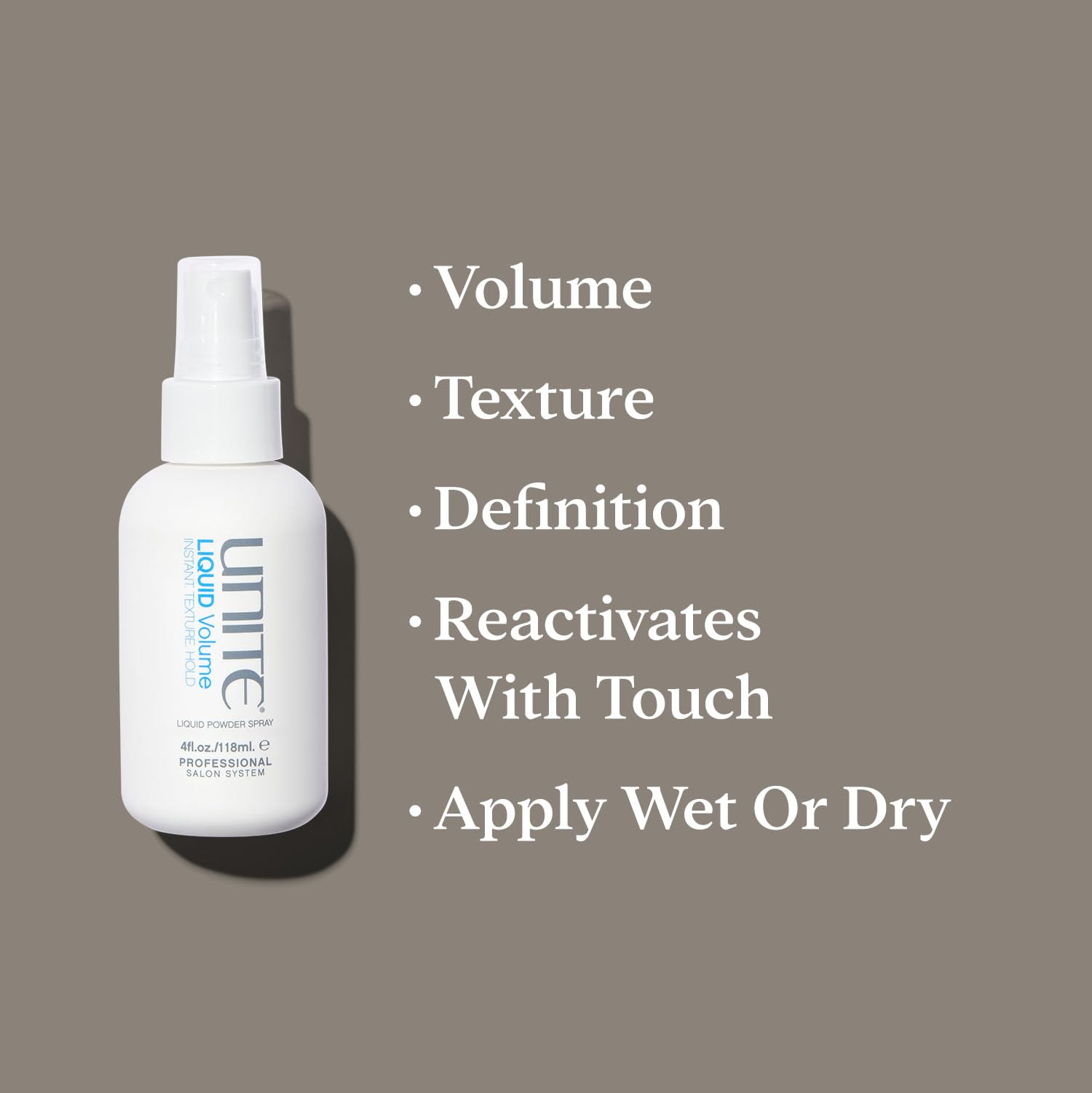 Unite Hair Liquid Volume Texture for Instant Volume Definition and Matte Finish