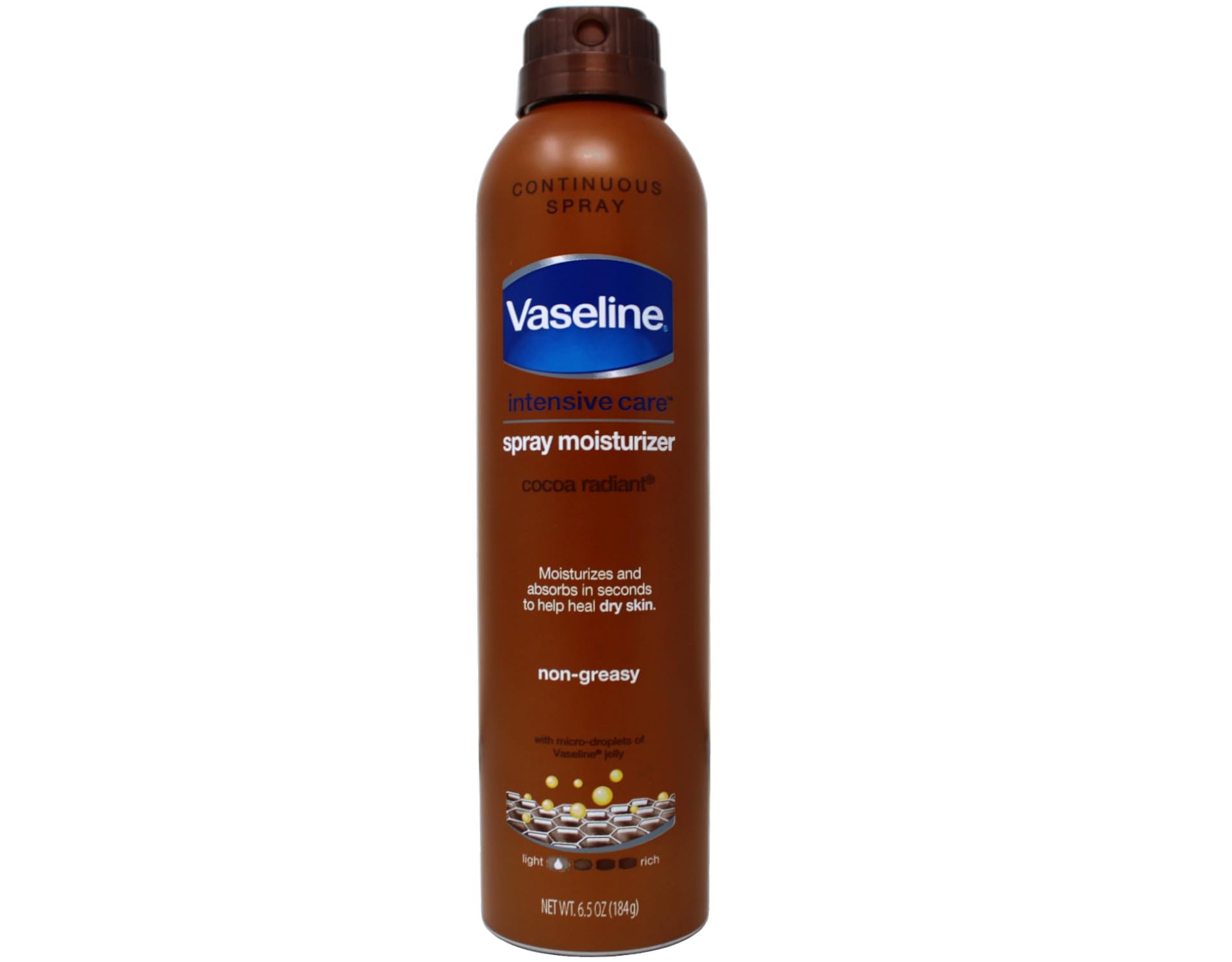 Vaseline and Go Moisturizer In Cocoa Radiant 6.5 oz