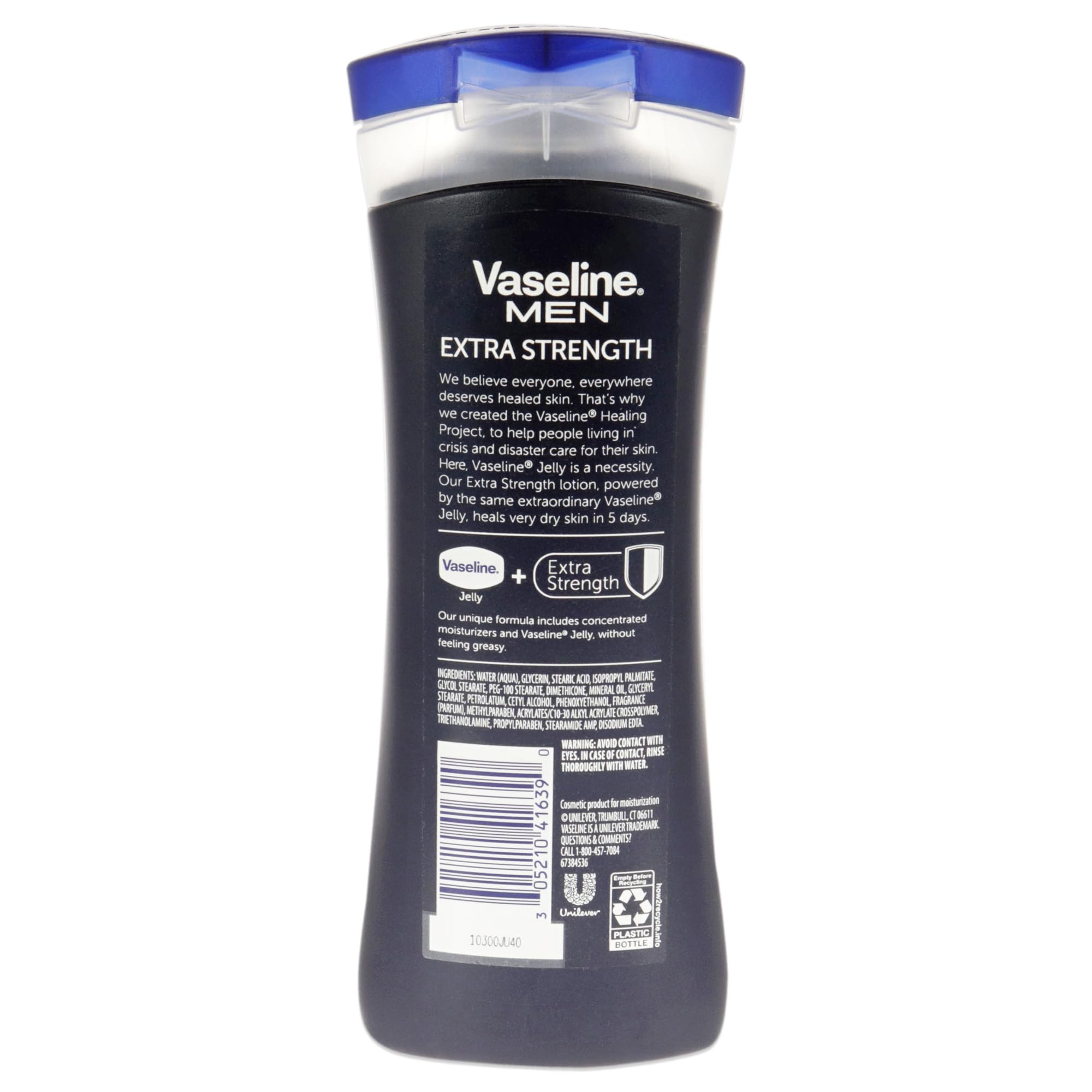 Vaseline Men Healing Moisture Hand and Body Lotion Extra Strength 10 oz - Thumbnail 2