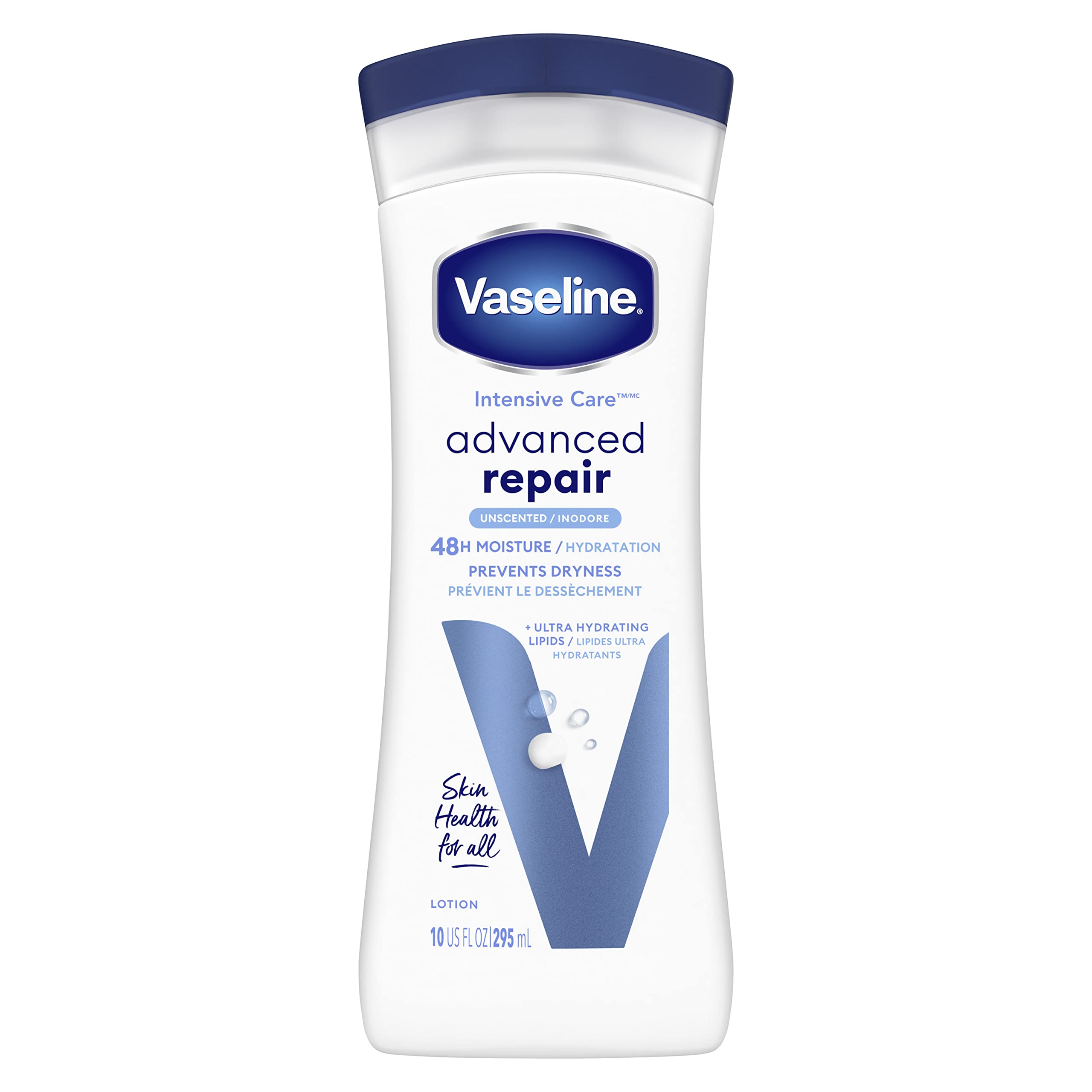 Vaseline Intensive Care Body Lotion for Dry Skin Advanced Repair Unscented