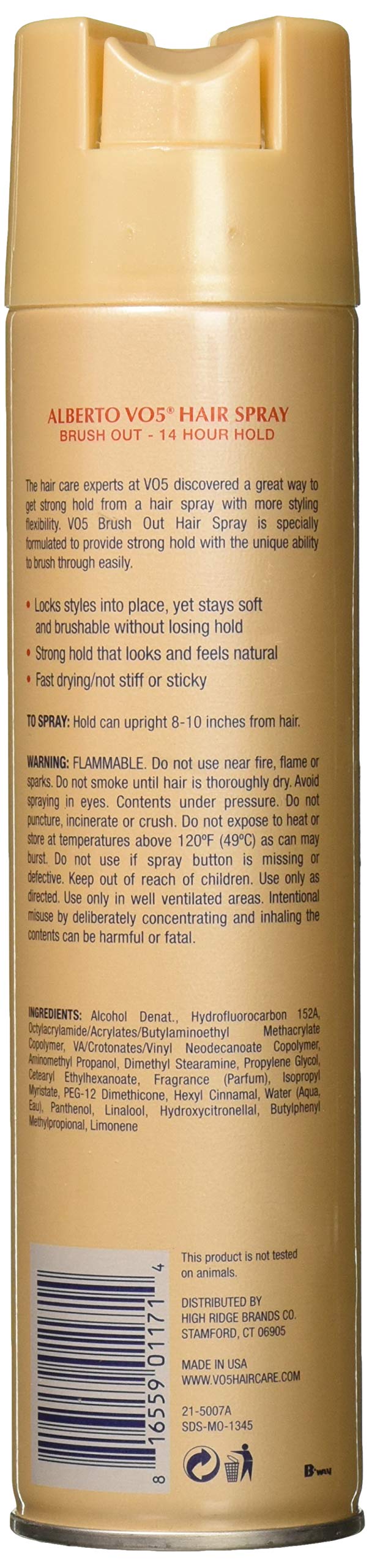 Alberto Vo5 Crystal Clear Brush Out Hair Volumizing Hair for Styling Frizz and - Thumbnail 2