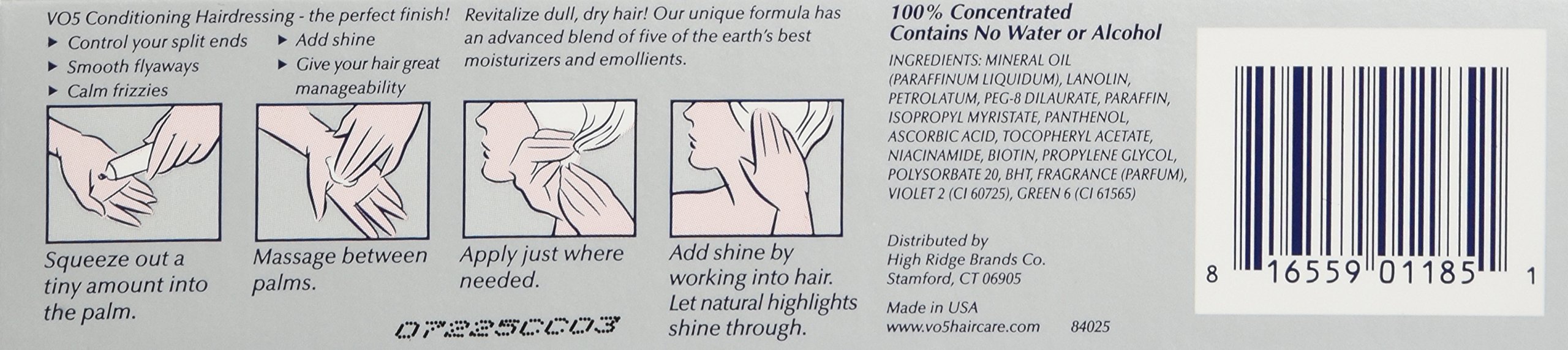 Alberto Vo5 Conditioning Hairdressing Gray/white/silver 1.5 oz - Thumbnail 3