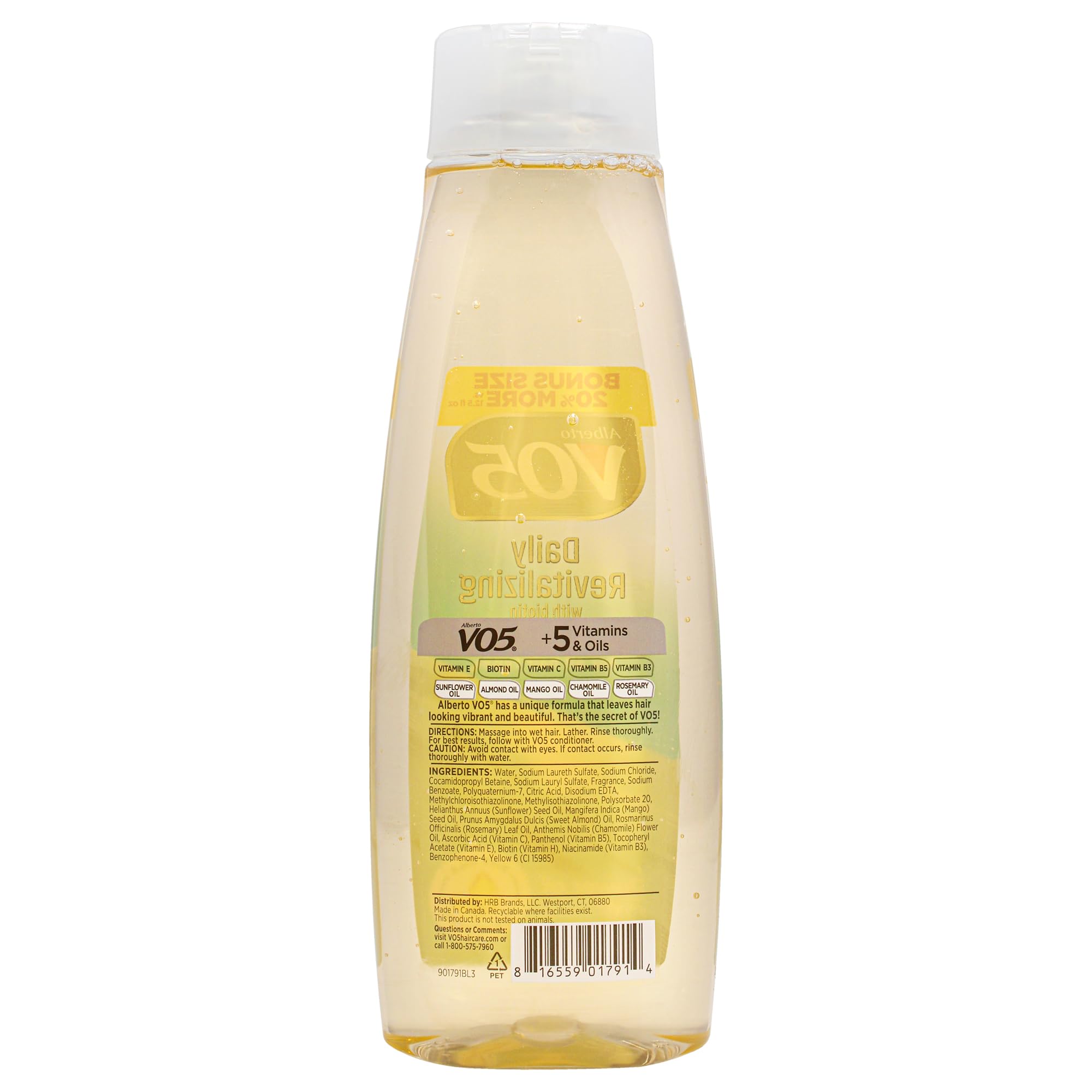 Alberto Vo5 Daily Revitalizing Shampoo Moisturizing Shampoo With Biotin for All - Thumbnail 2