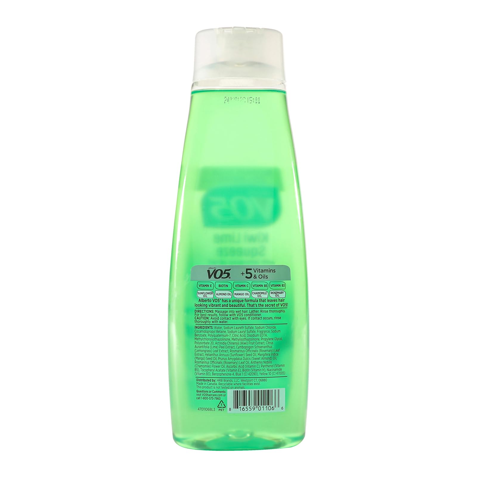 Alberto Vo5 Kiwi Lime Squeeze Clarifying Shampoo Moisturizing Shampoo With - Thumbnail 3
