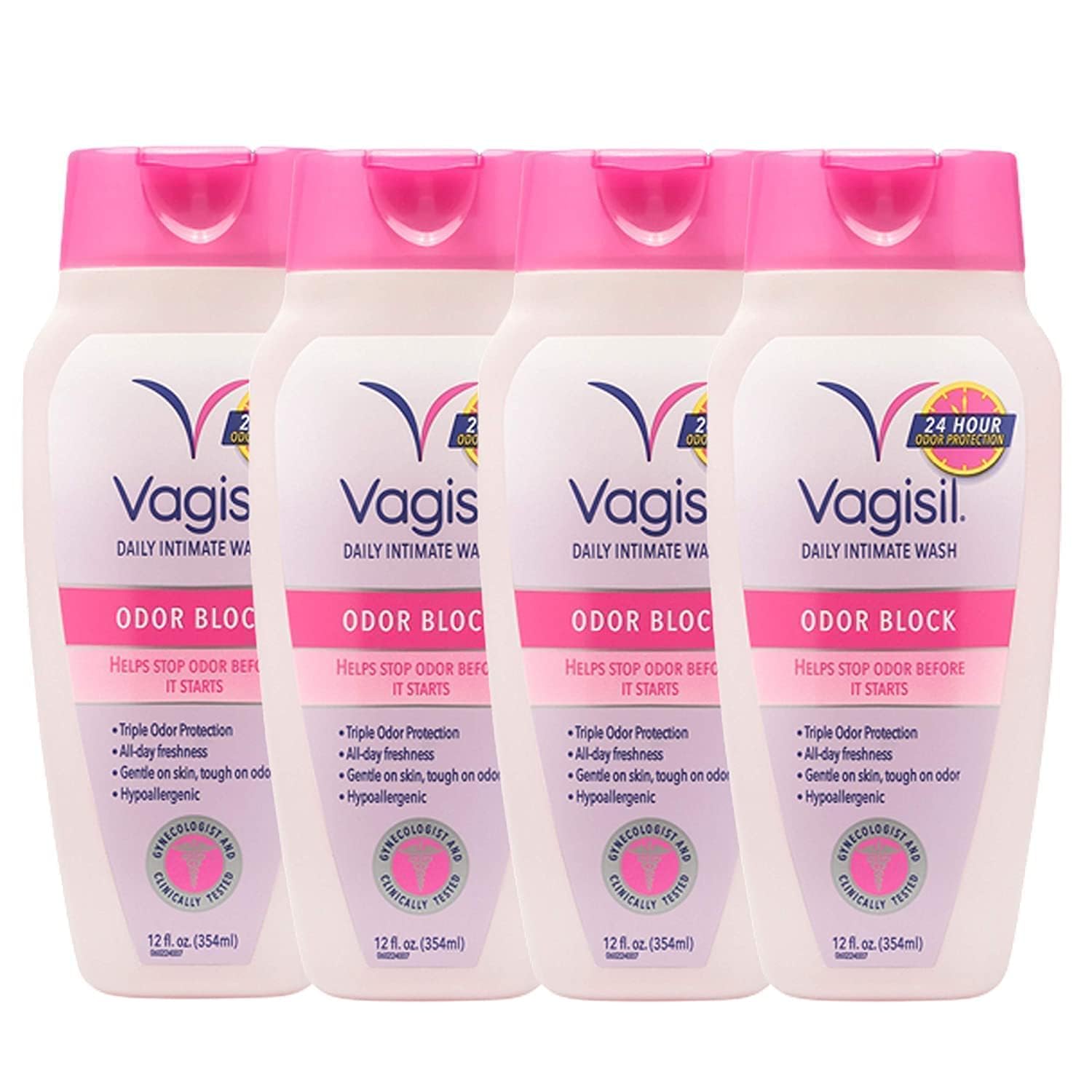 Vagisil Odor Block Wash Pack of 4 12 oz