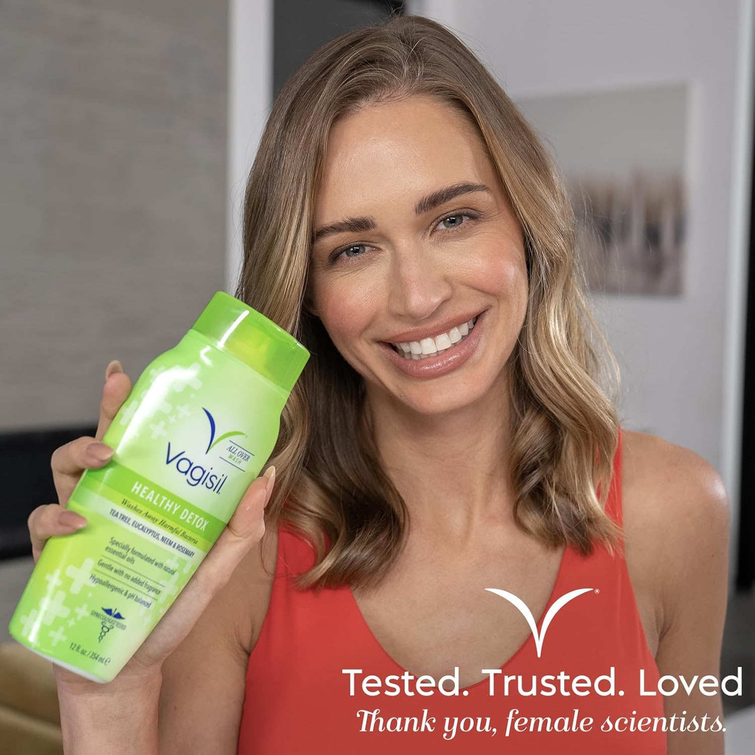 Vagisil Feminine Wash for Intimate Area Hygiene Healthy Detox All Over Body - Thumbnail 2