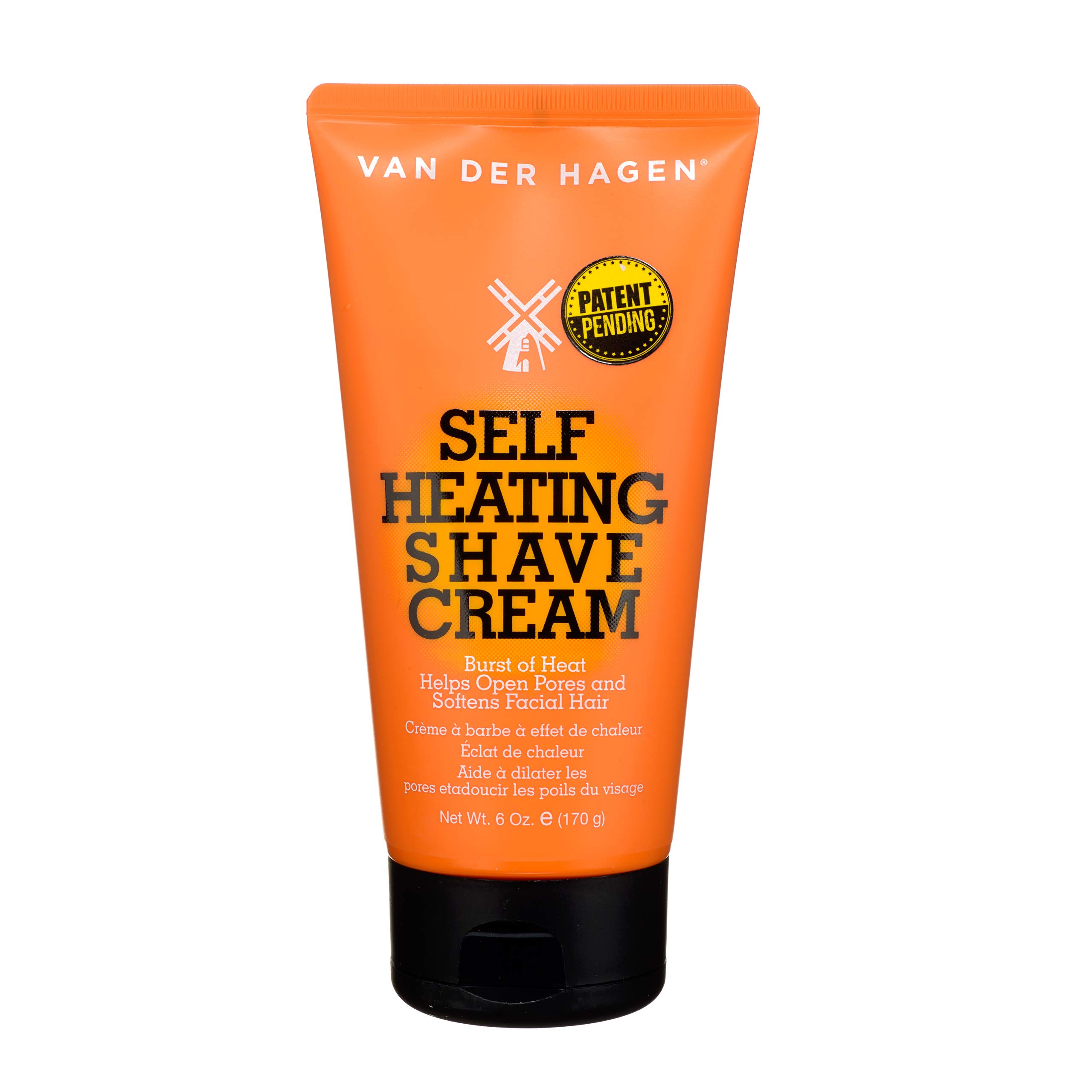 Van Der Hagen Self Heating Shave Cream Burst of Warmth Opens Pores and Softens