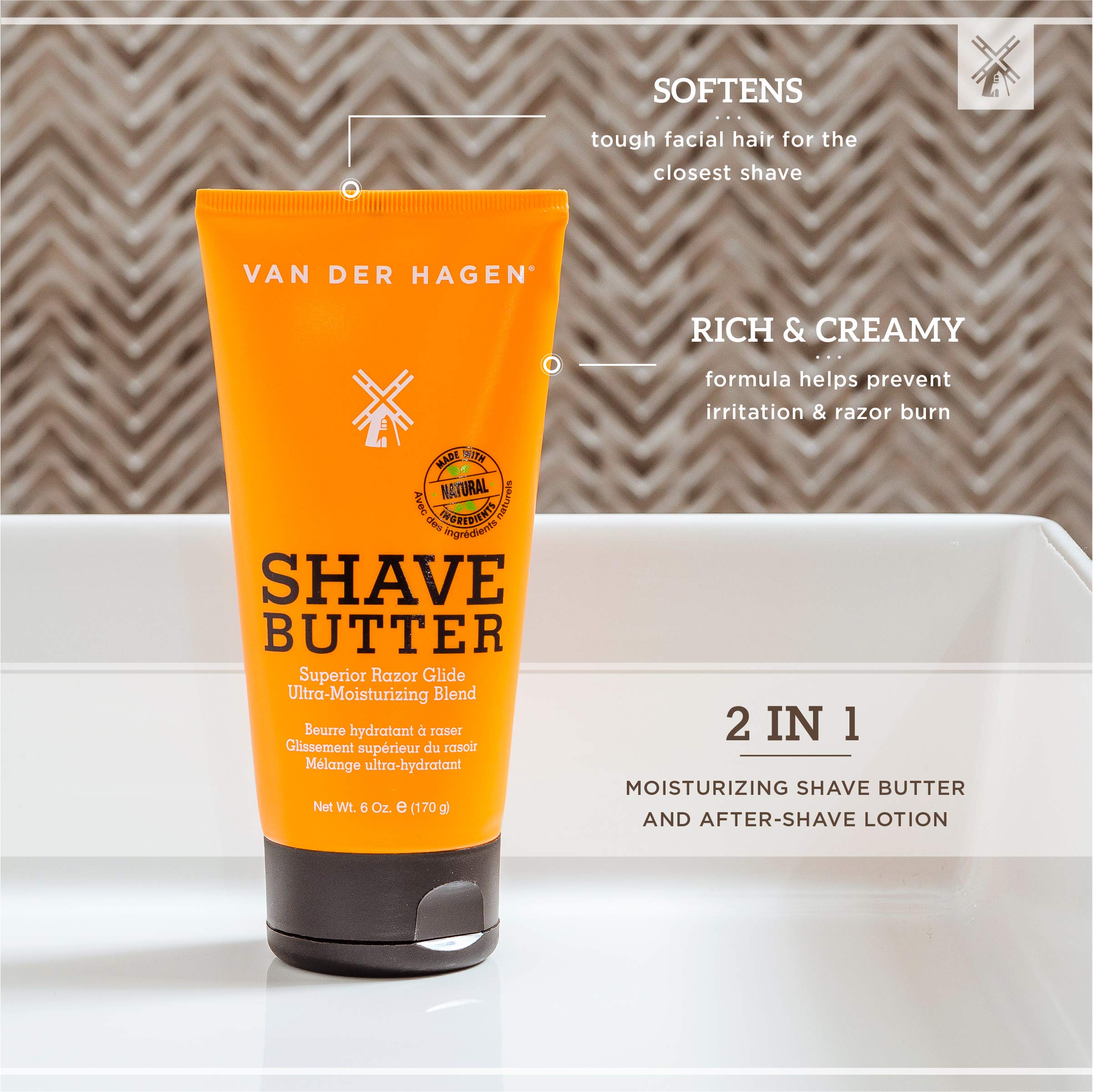 Van Der Hagen Shave Butter Best Shave 6 oz - Thumbnail 2