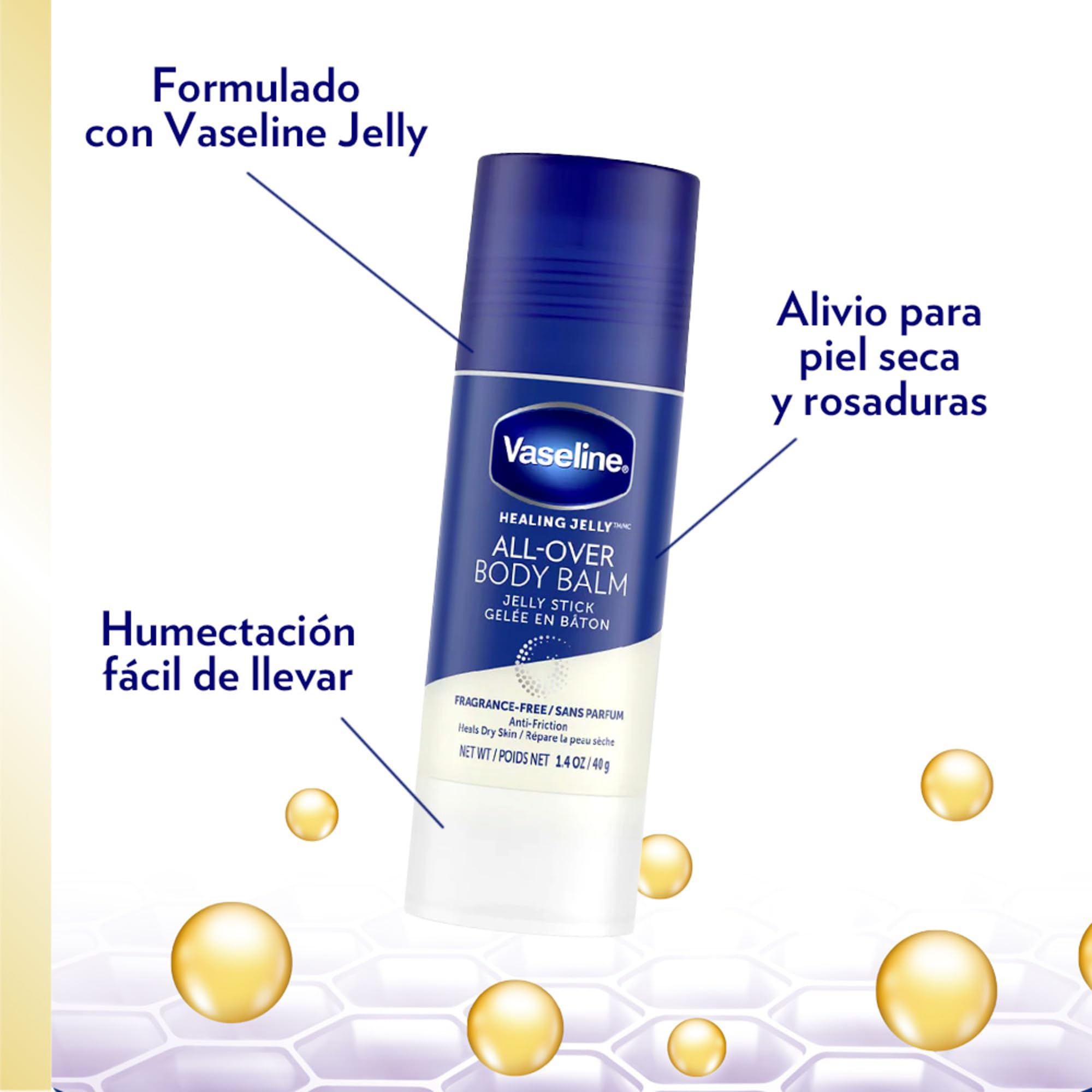 Vaseline Body Balm Stick for Dry Skin Relief Unscented Targeted Healing for - Thumbnail 3